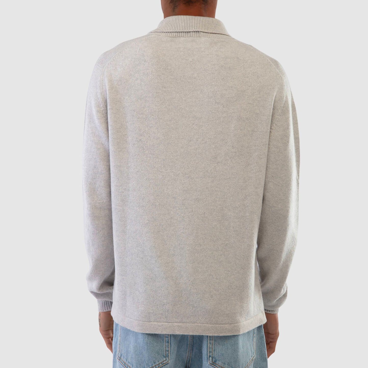 Barrie B Label polo-collar sweater in cashmere_RIEM245004