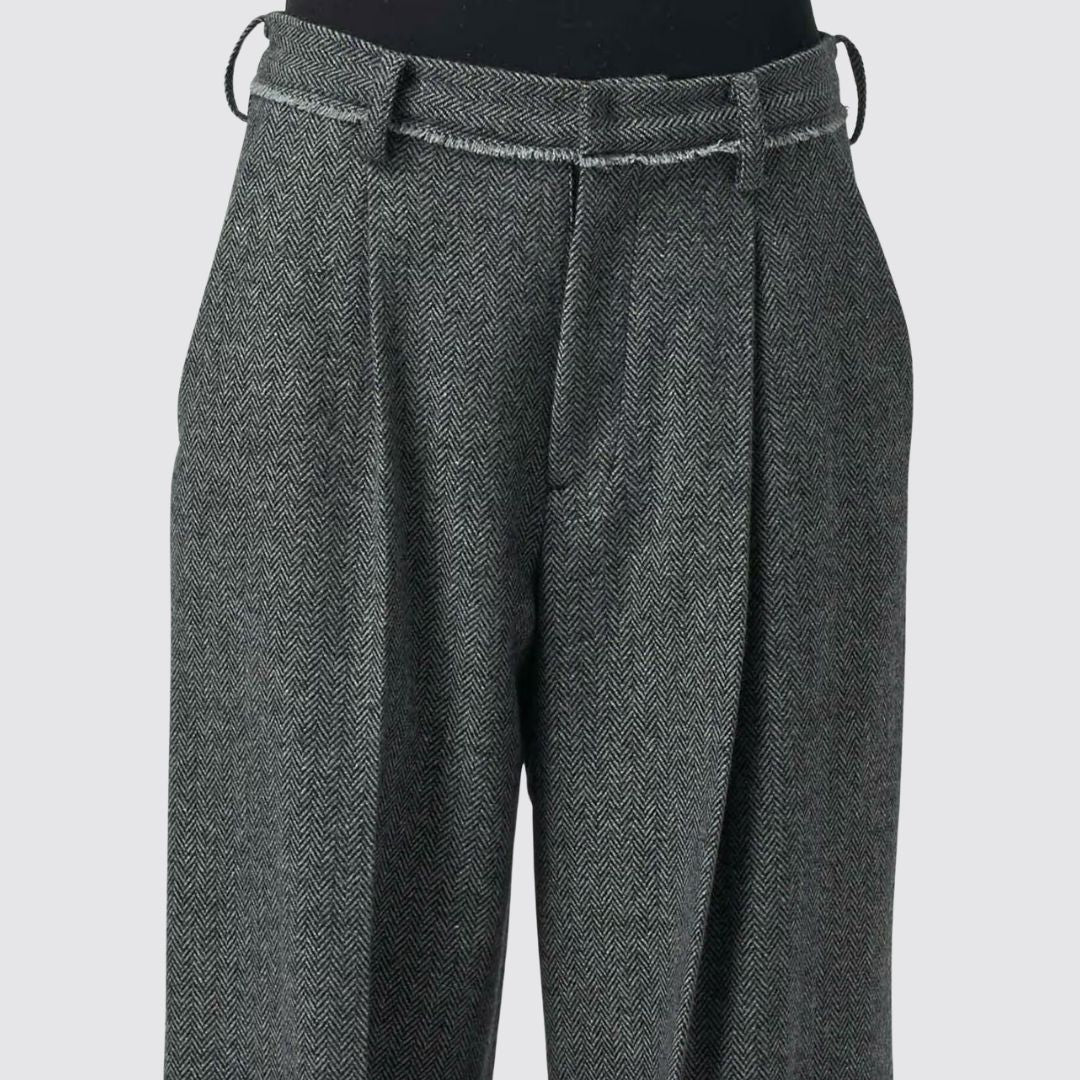 Yohji Yamamoto Center Pressed Pants Close Up