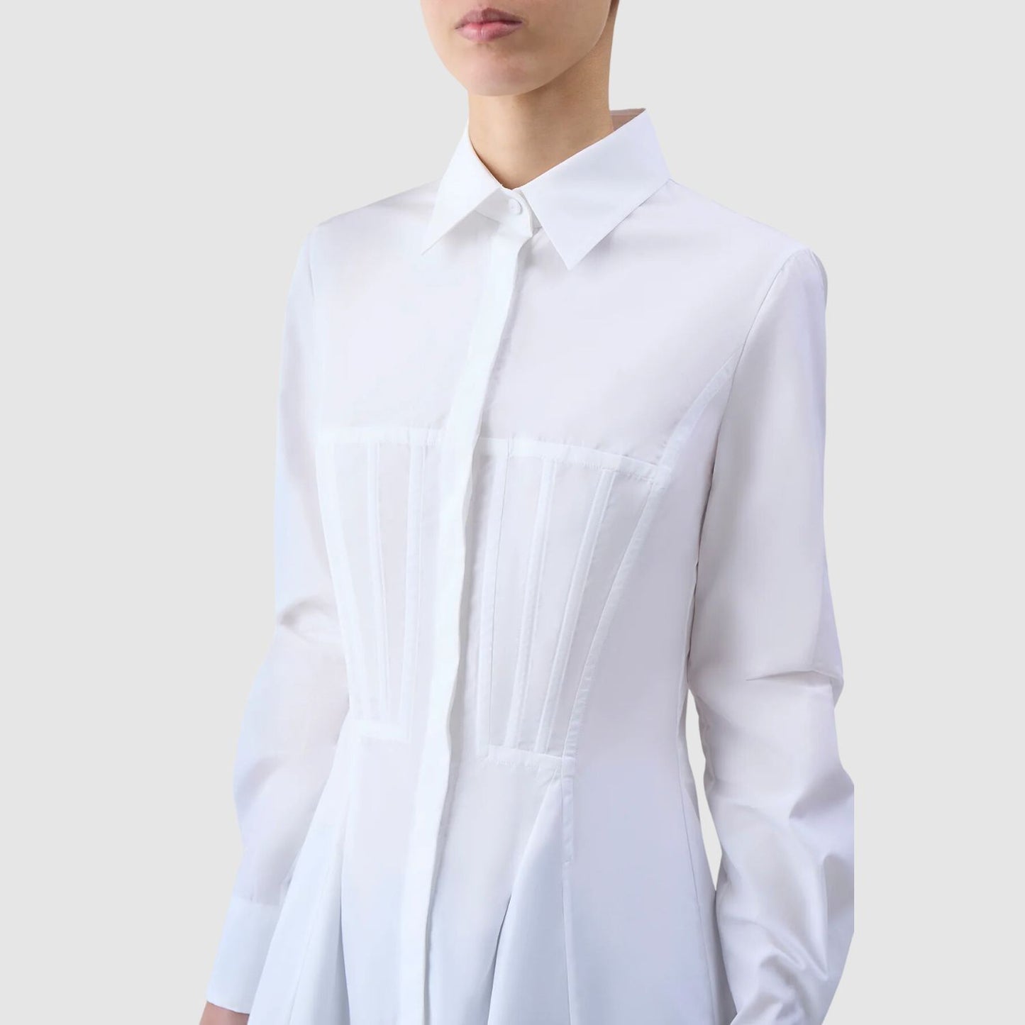 Gabriela Hearts Garcia Top in White Sea Island Cotton Poplin