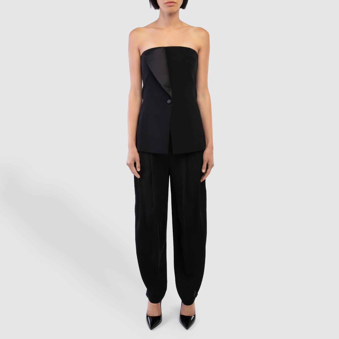 Giorgio Armani Georgette Trousers with Crystals View 4
