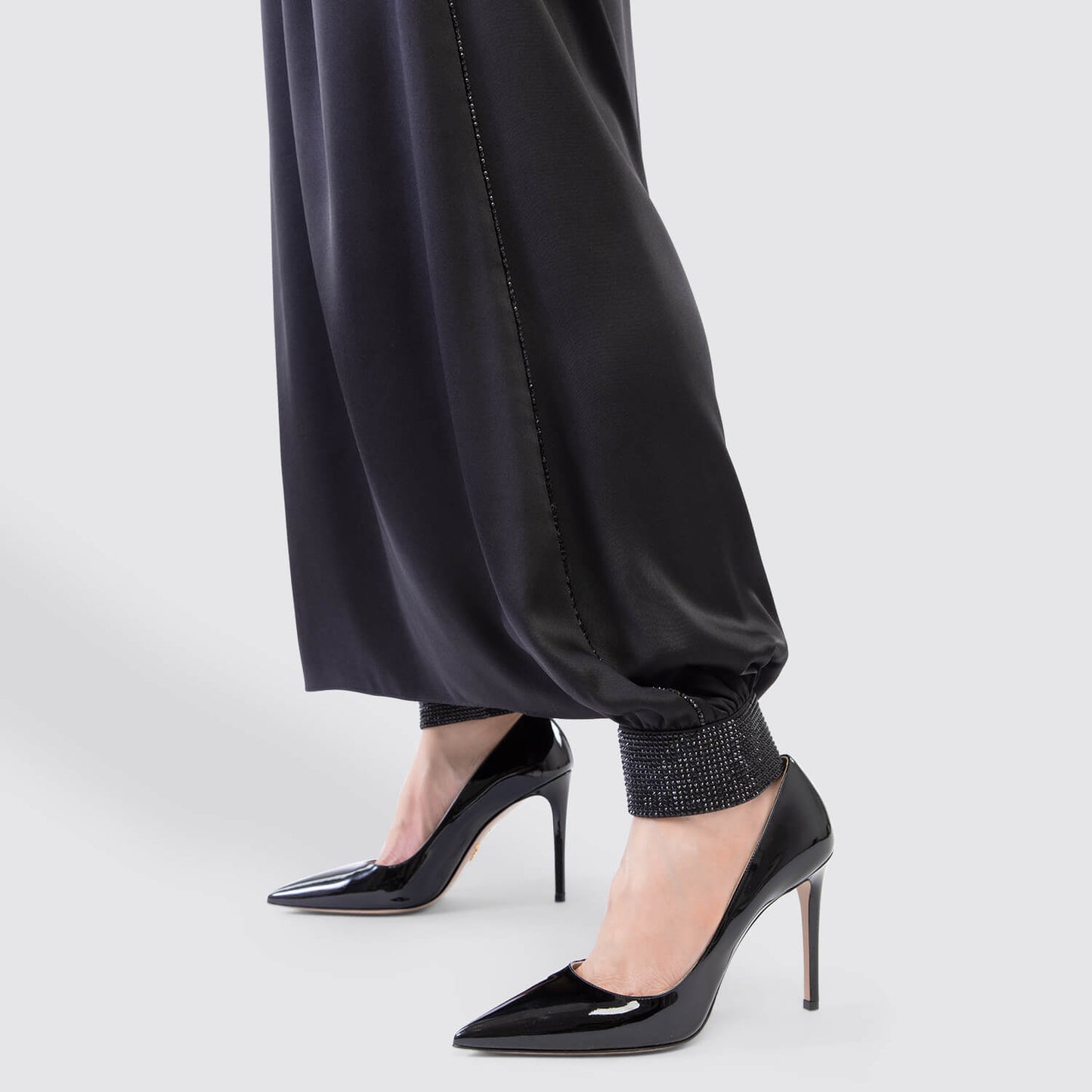 Giorgio Armani Silk and Rhinestone Skirt Trouser View 5