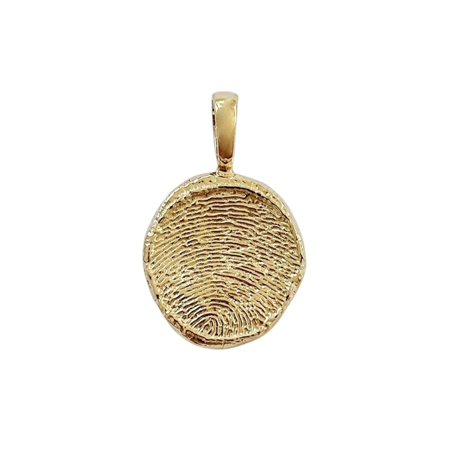 Azlee Double Custom Fingerprint Coin Yellow Gold_AZLE239027