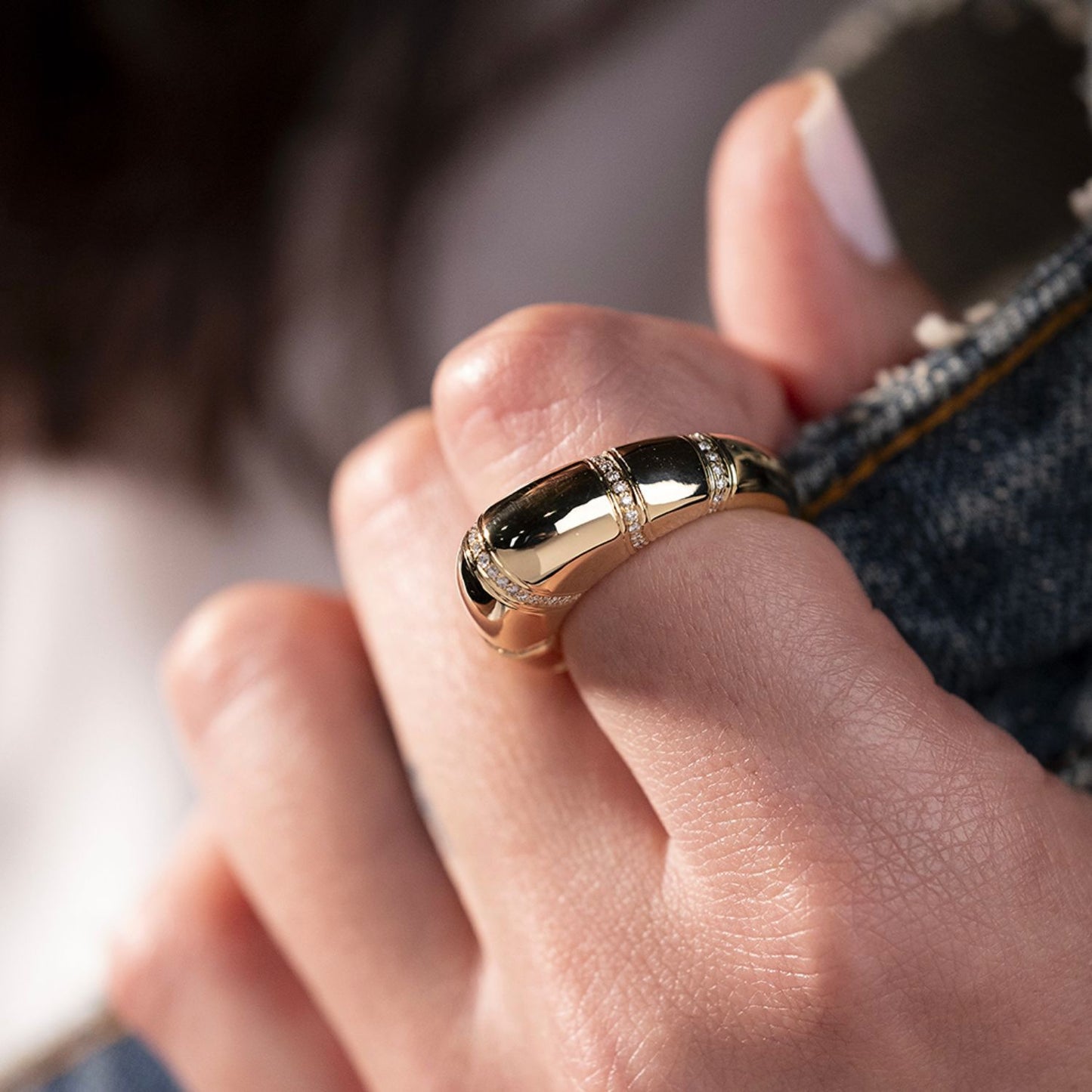Susana Martins The Dome Ring in Gloss Yellow Gold_MART249012