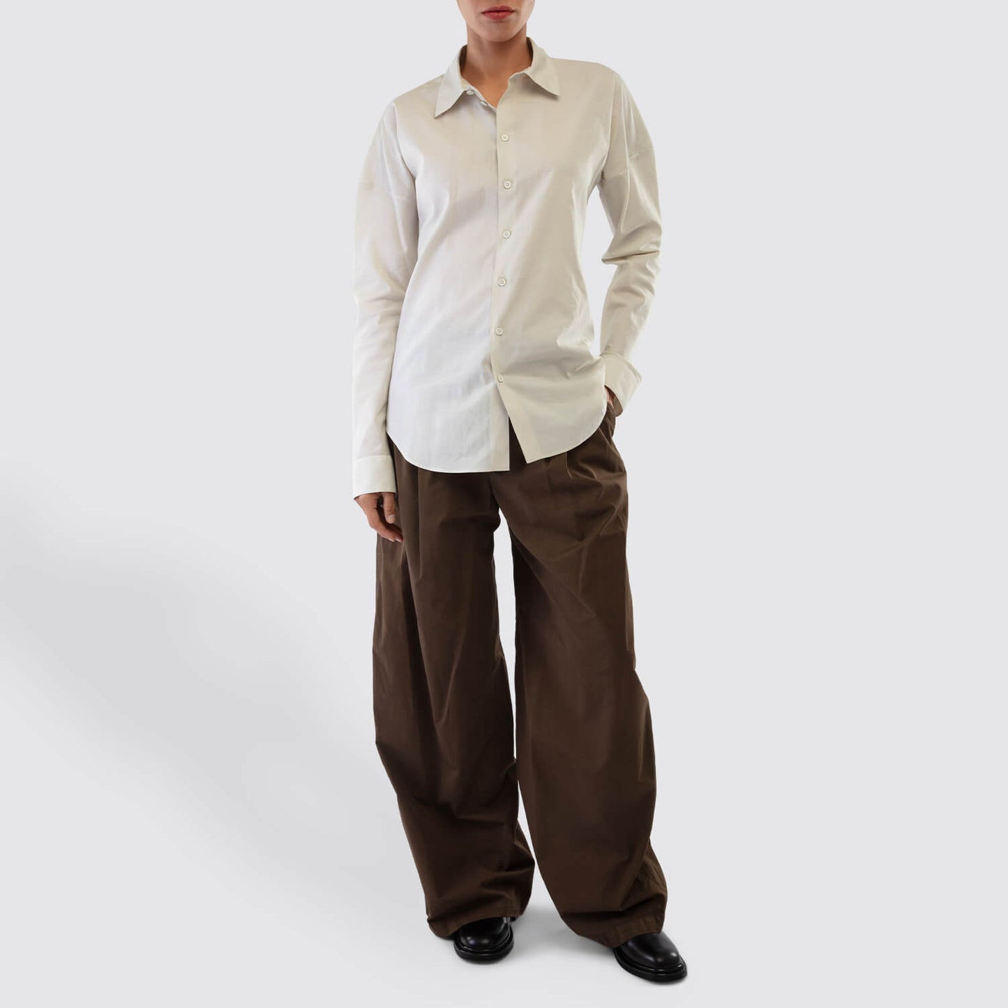 LEMAIRE Fitted Band Collar Shirt