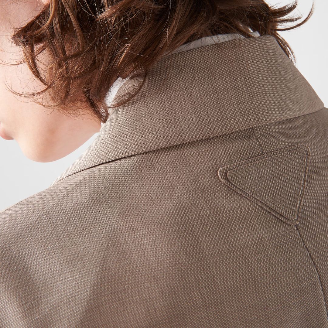 Prada | Mohair Suit Jacket Front View Close Up