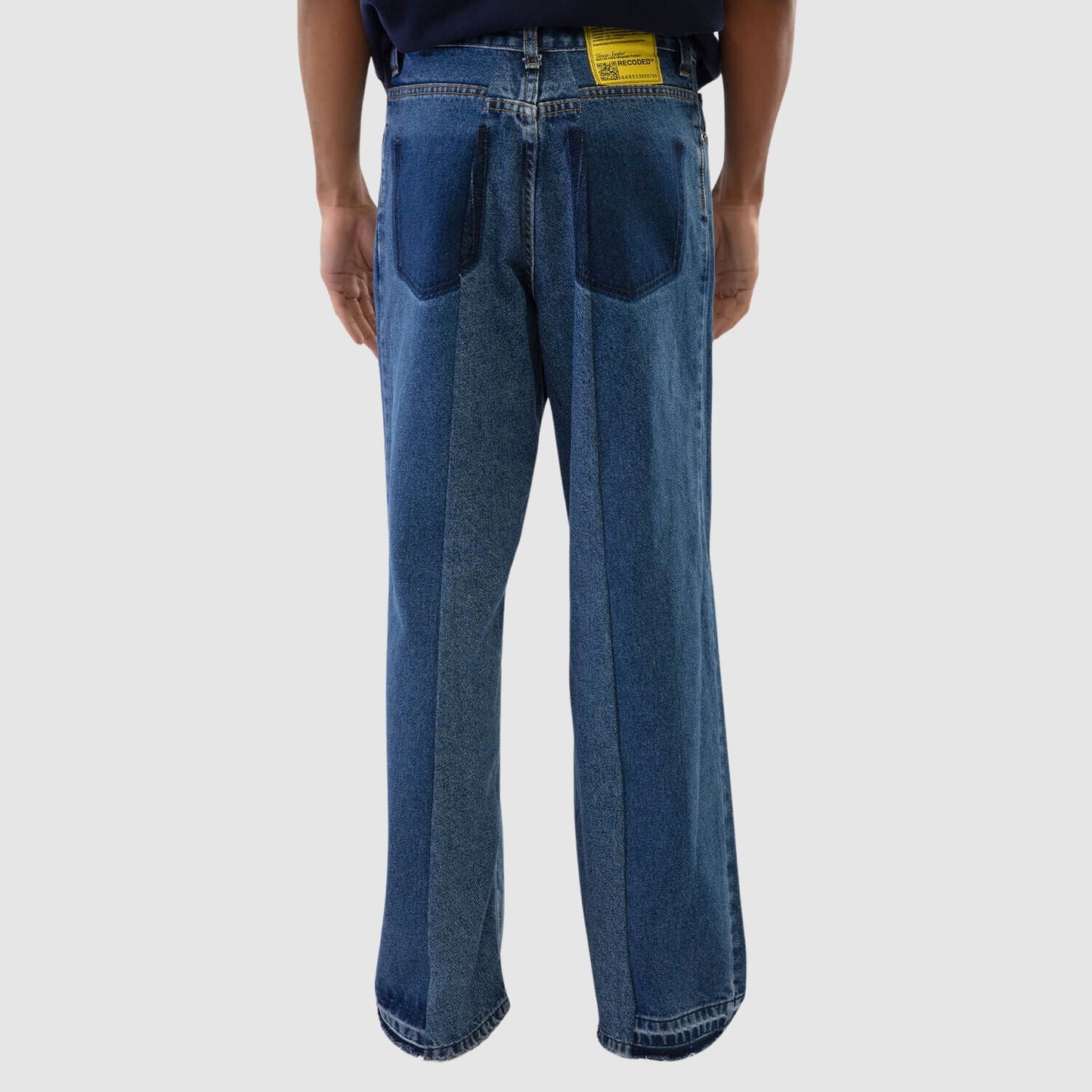 Recoded Large Split Pleat Denim