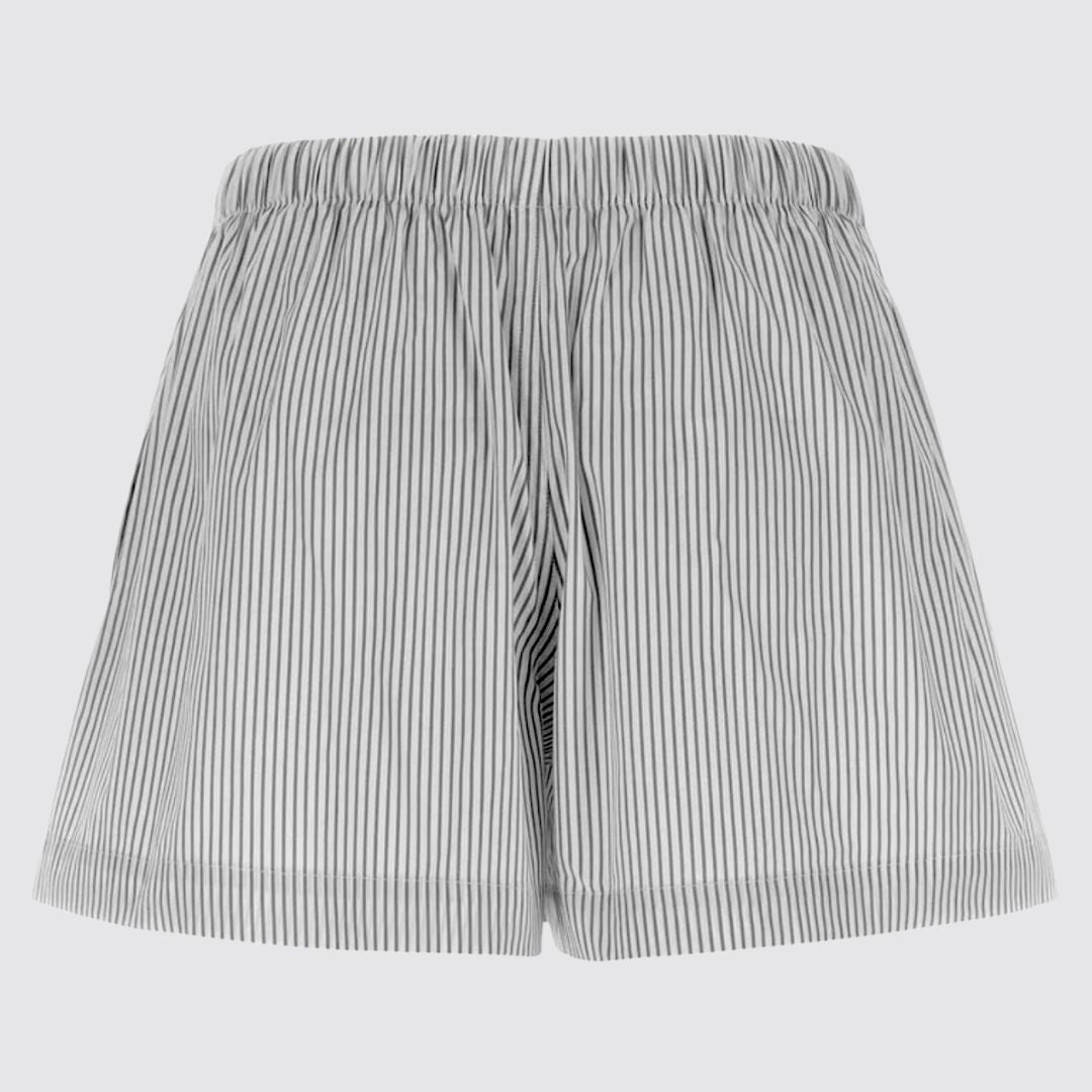 Striped Cotton Shorts