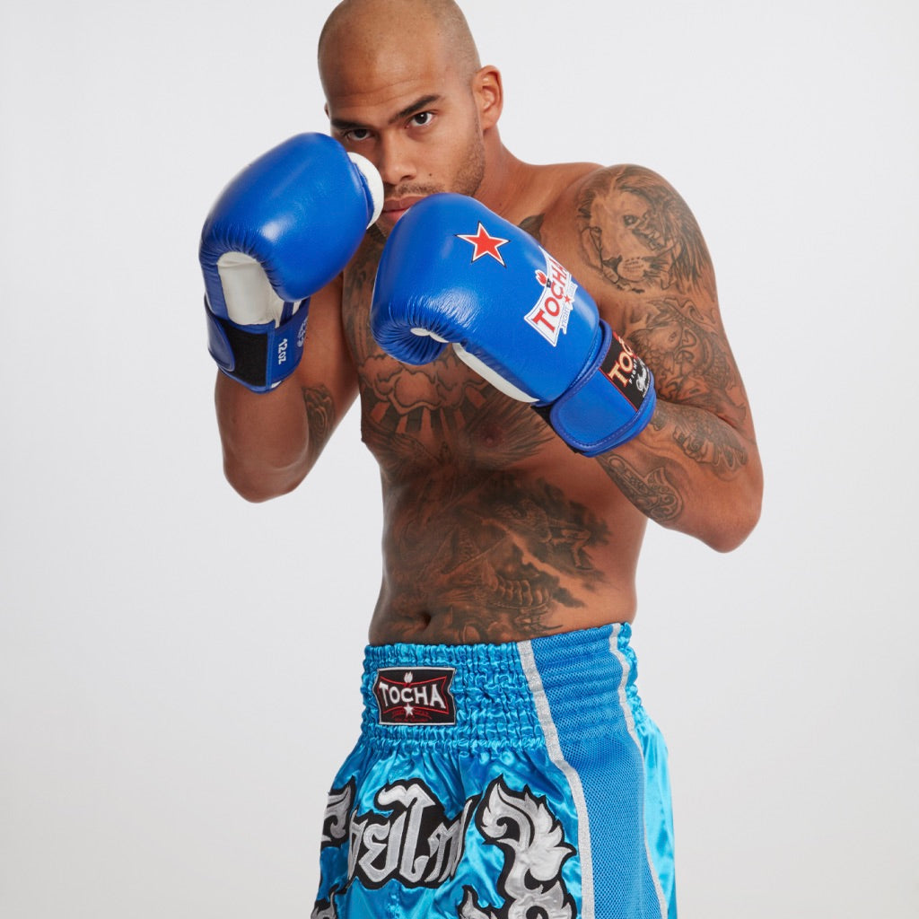 Tocha Fight Gear - Blue Muay Thai Gloves