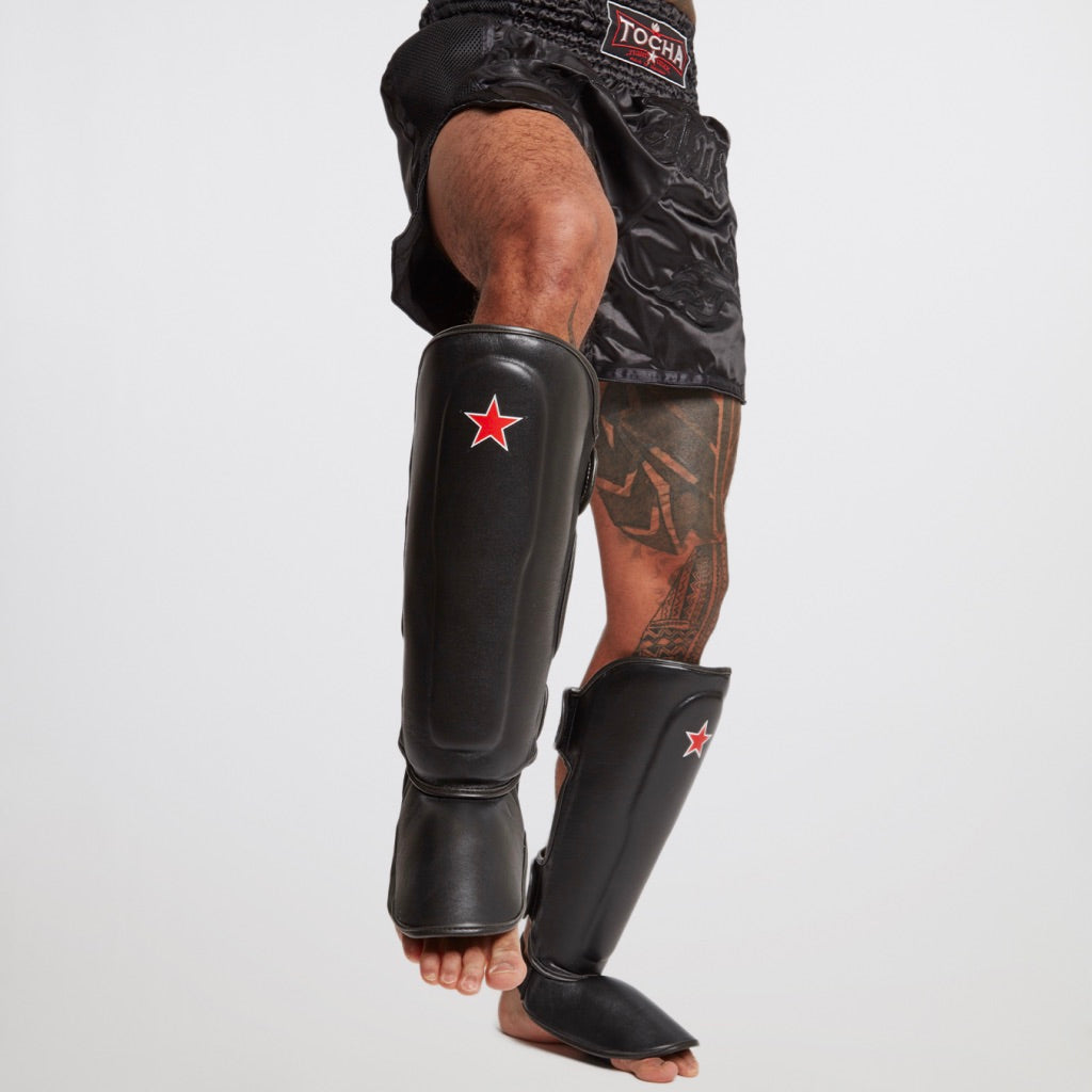 Tocha - Black Muay Thai Shin Guards