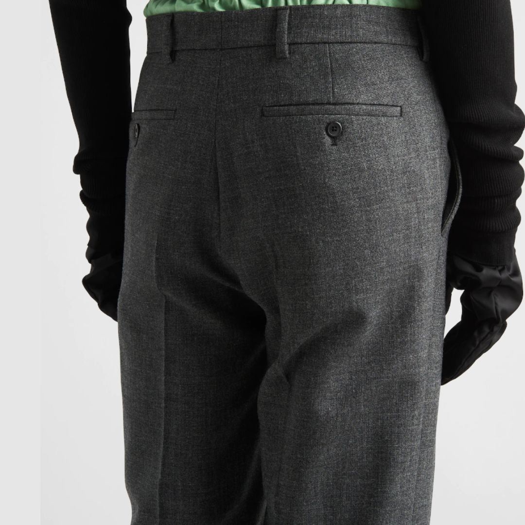 Prada Wool Pants in Gray