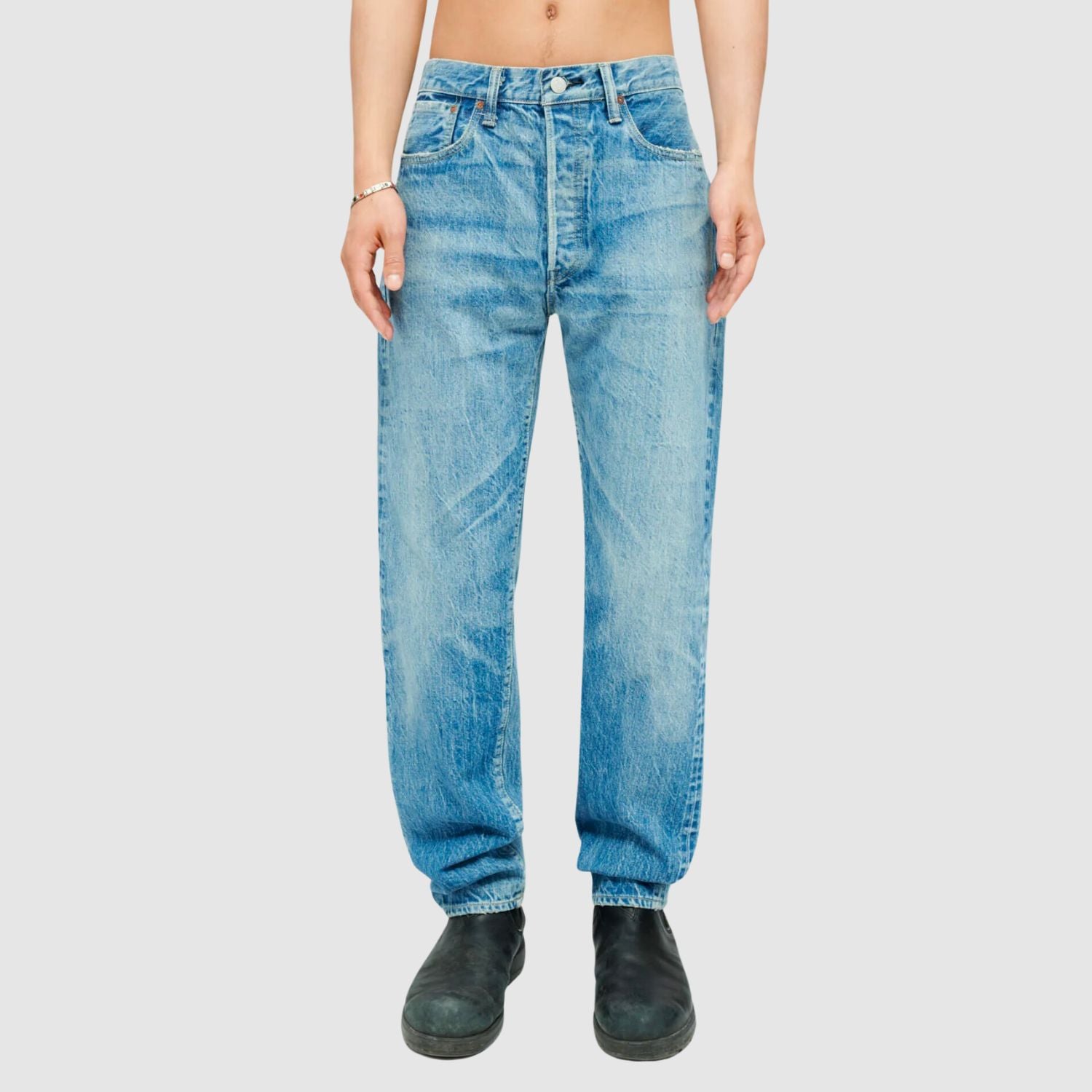 RE/DONE 1966 Selvedge Slim Jean in Light Wash