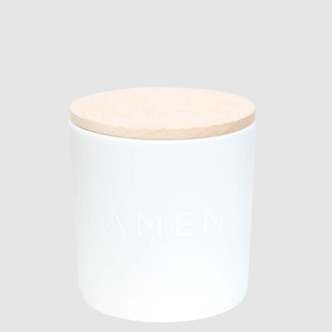 AMEN Eucalyptus Sustainable Candle View 1