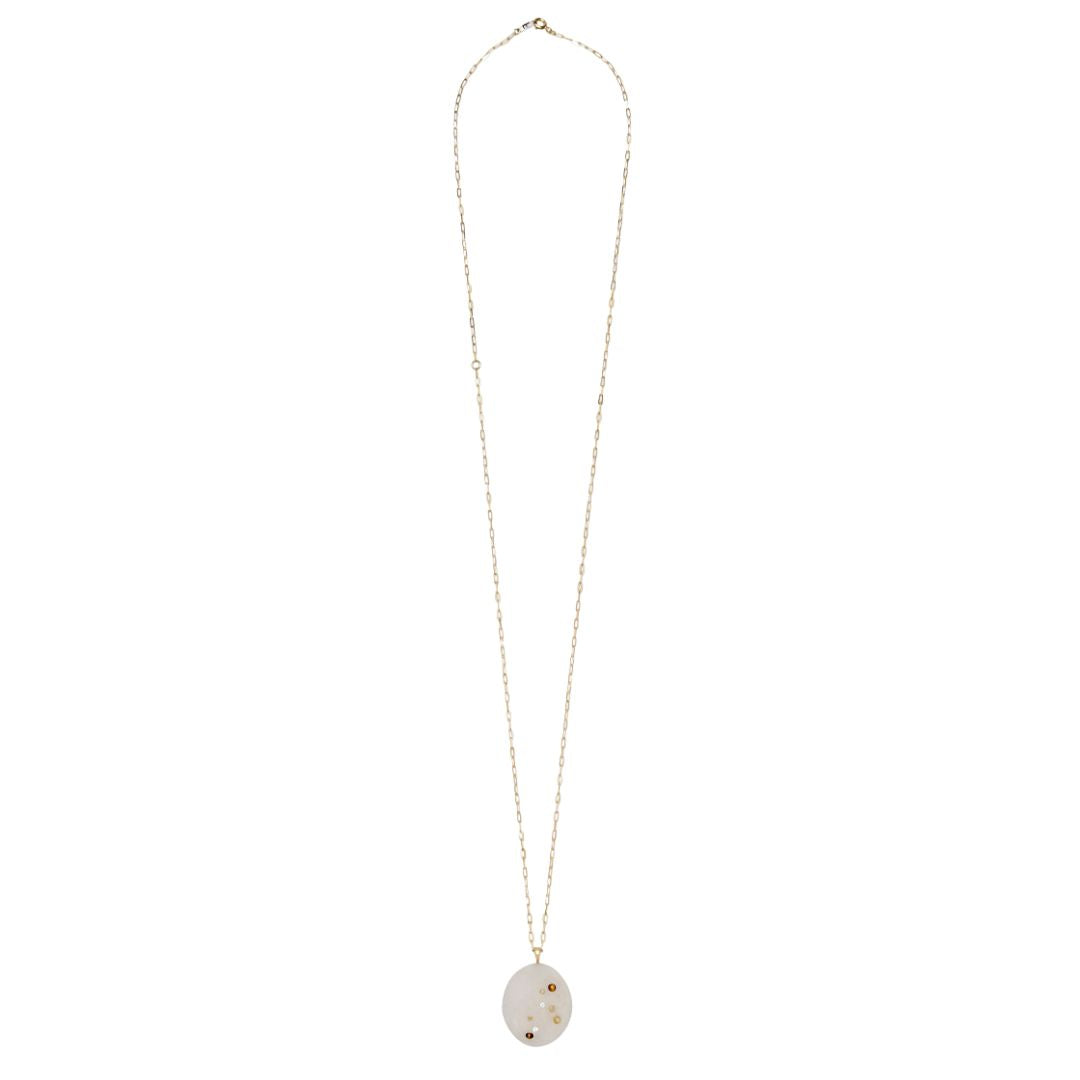 Venyx CVC Stones Leo Pendant Necklace