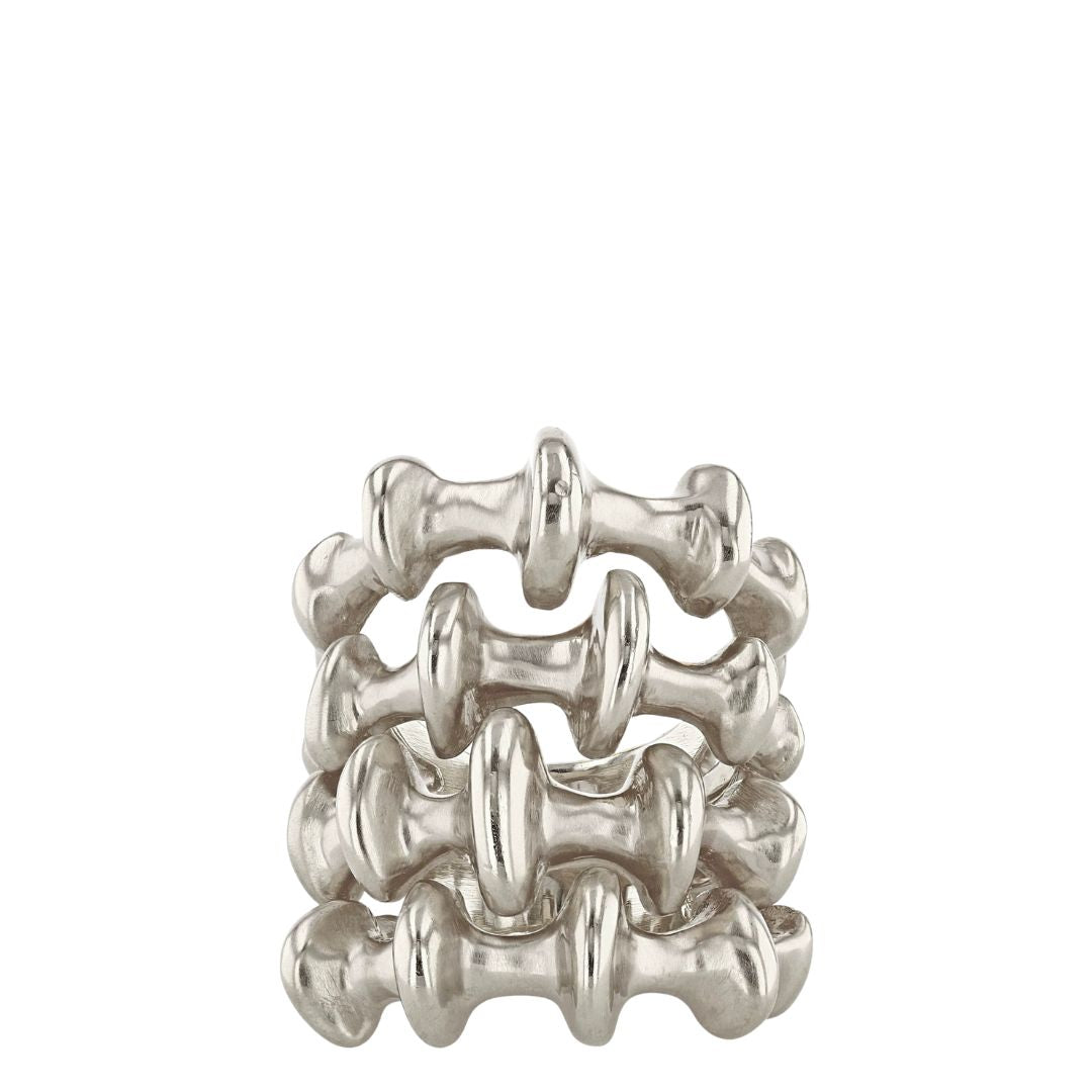 Vram White Gold Chrona IV Ring