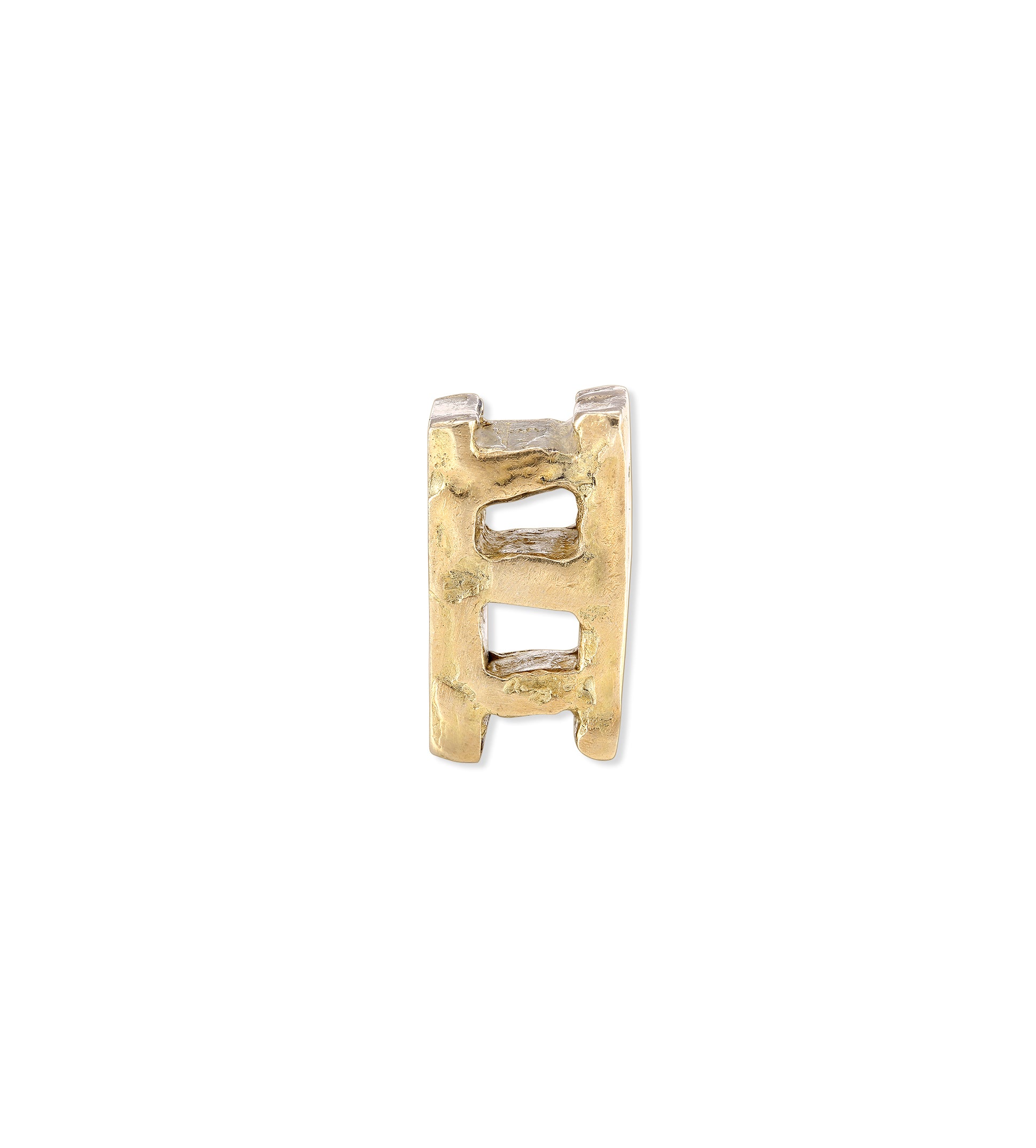 Allison Read Smith Gold Cinder Block Pendant
