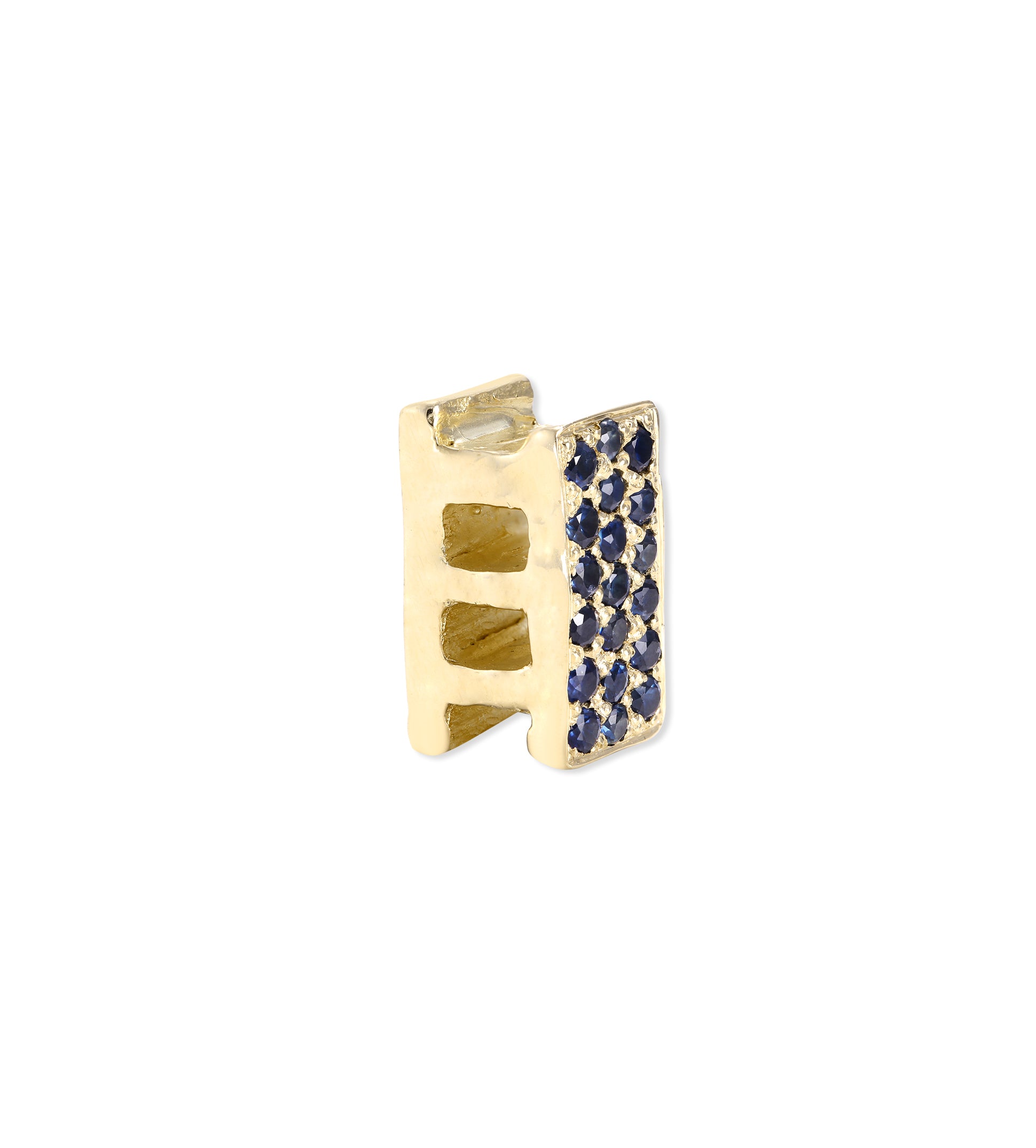Allison Read Smith - Sapphire Cinder Block Pendant