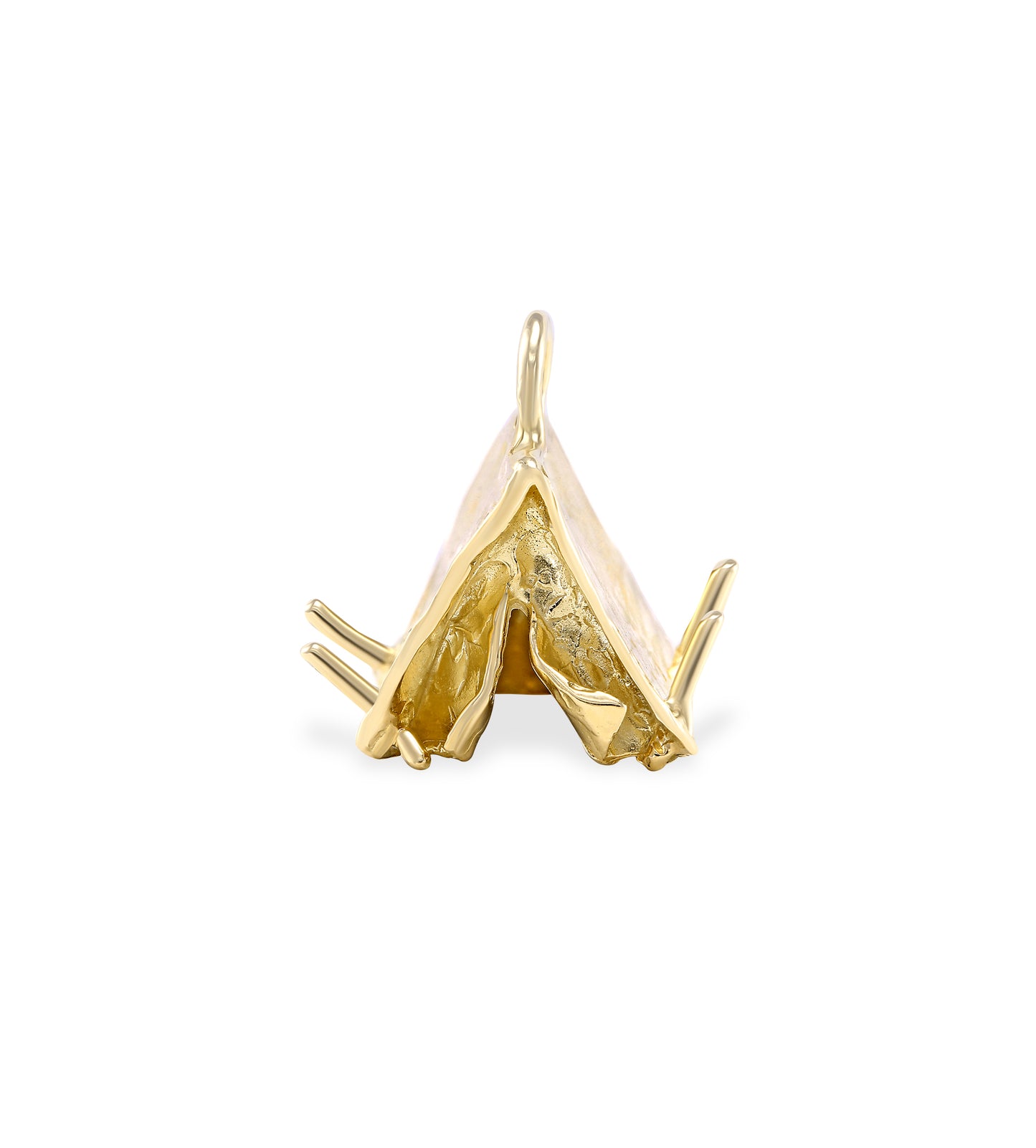 Allison Read Smith Gold Tent Pendant
