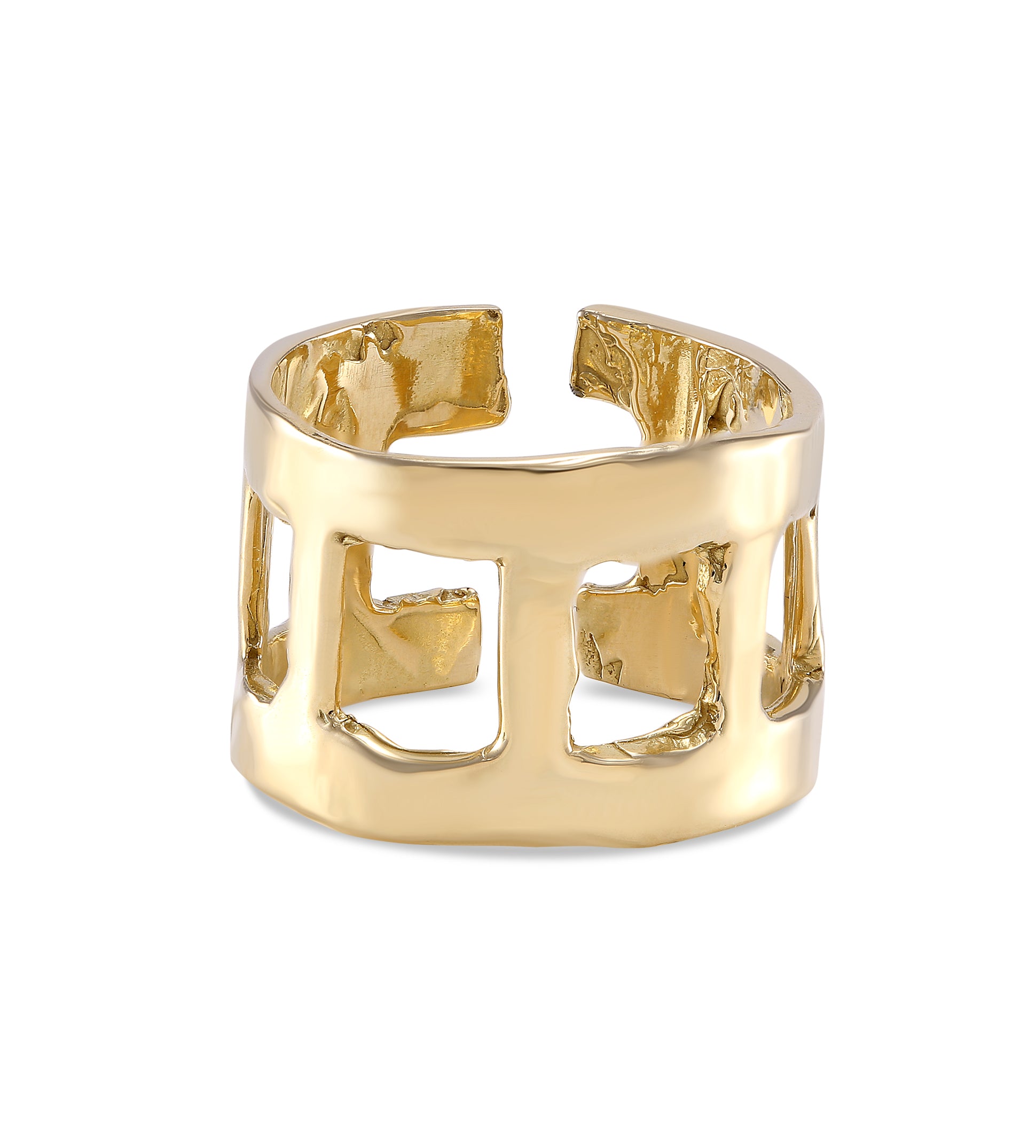 ALLISON READ SMITH 18K GOLD LADDER RING
