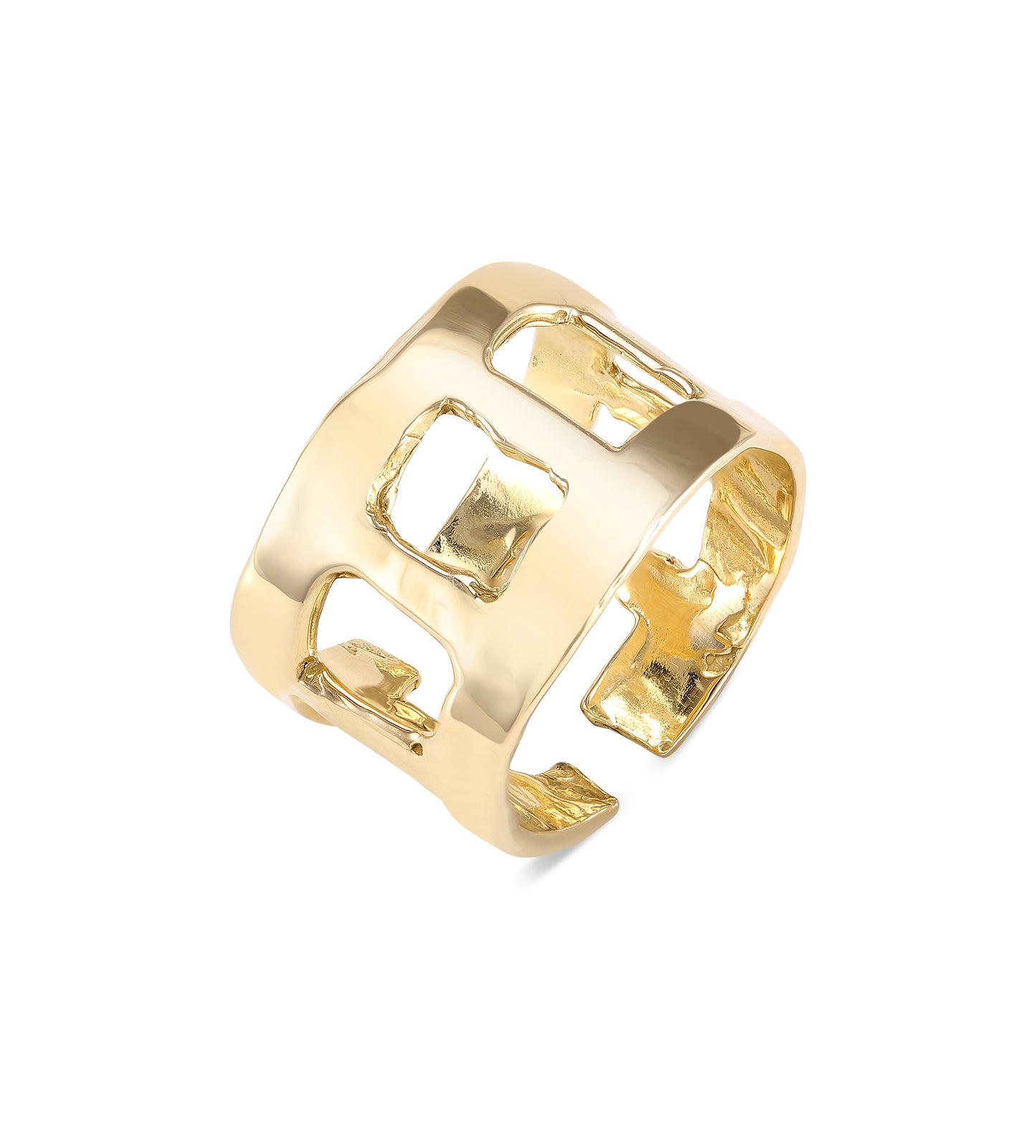 ALLISON READ SMITH 18K GOLD LADDER RING