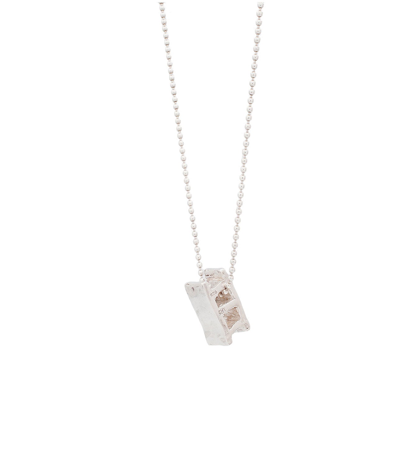 Allison Read Smith - Cinder Block Silver Pendant