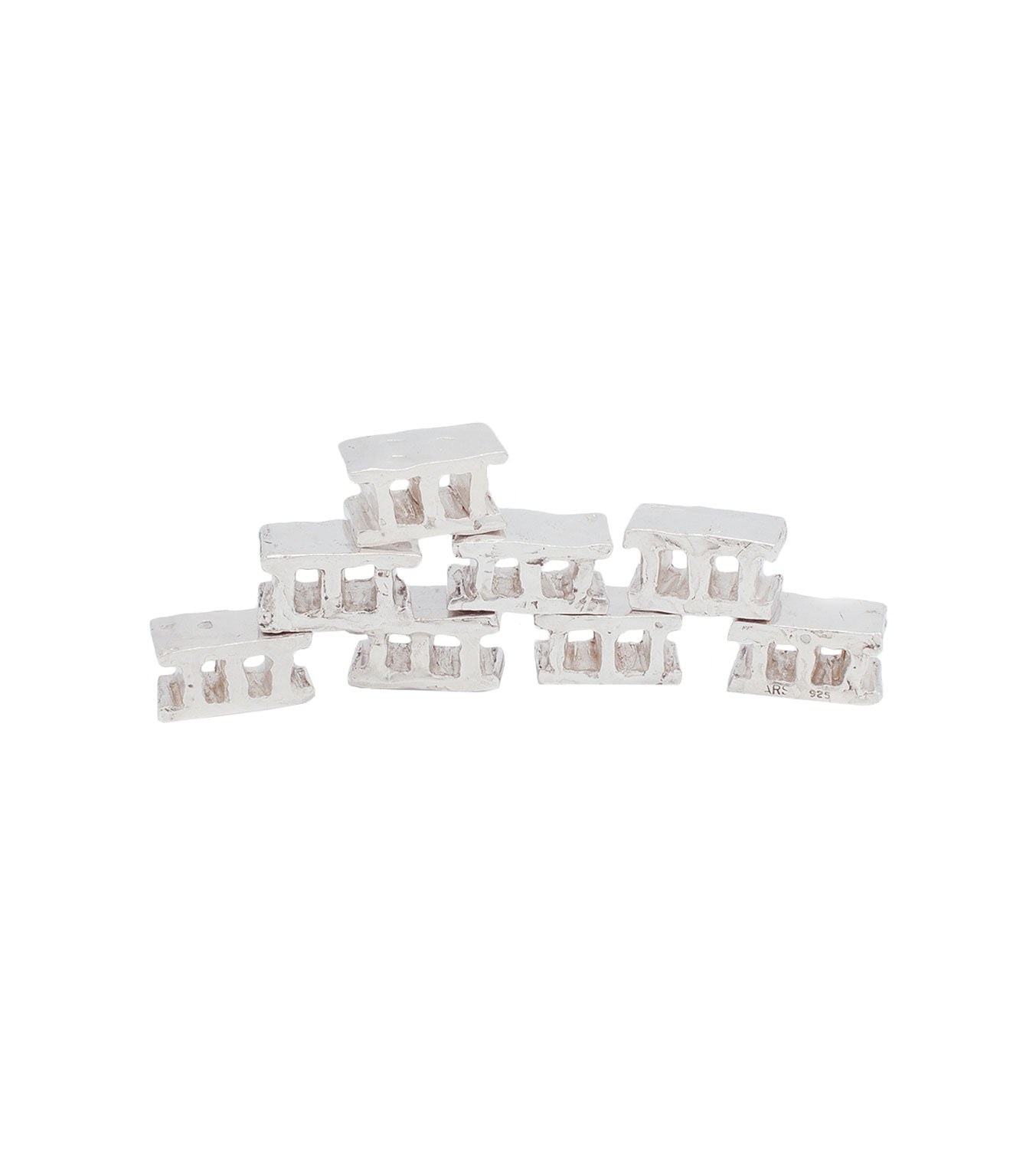 Allison Read Smith - Cinder Block Silver Pendant
