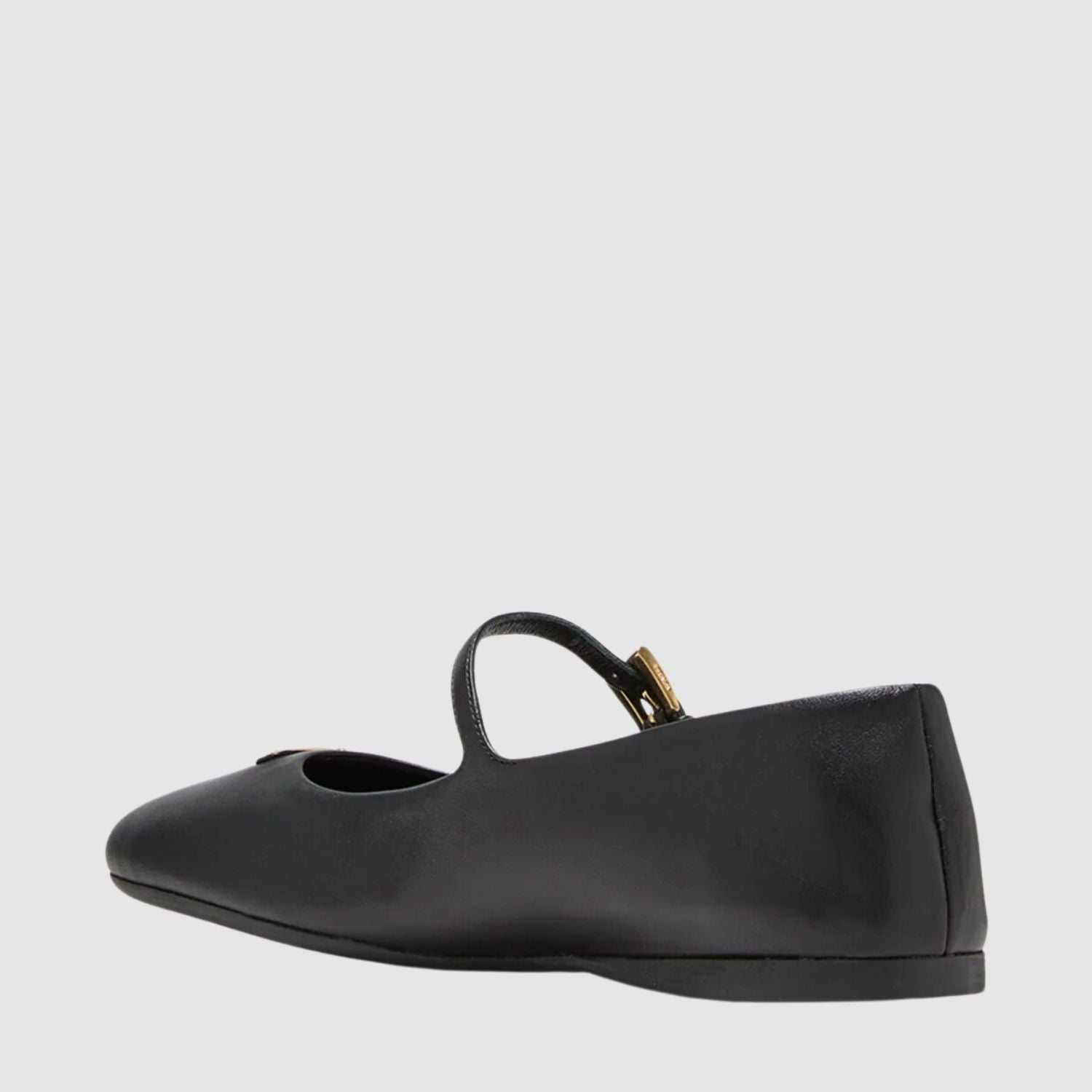 Prada Lambskin Triangle Mary Jane Ballerina Flats_PRAW243009