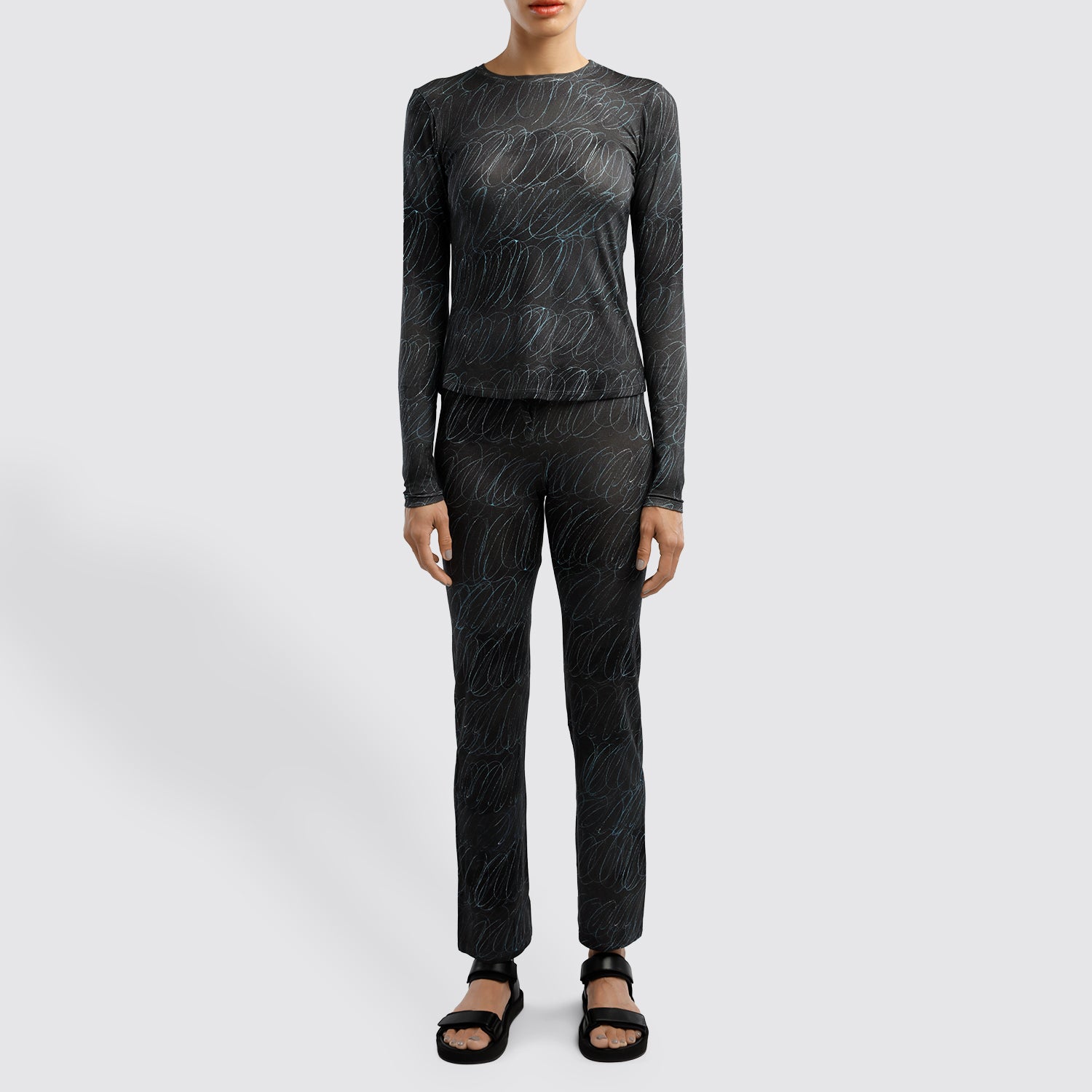 Beau Souci - Black Longo Top View 4
