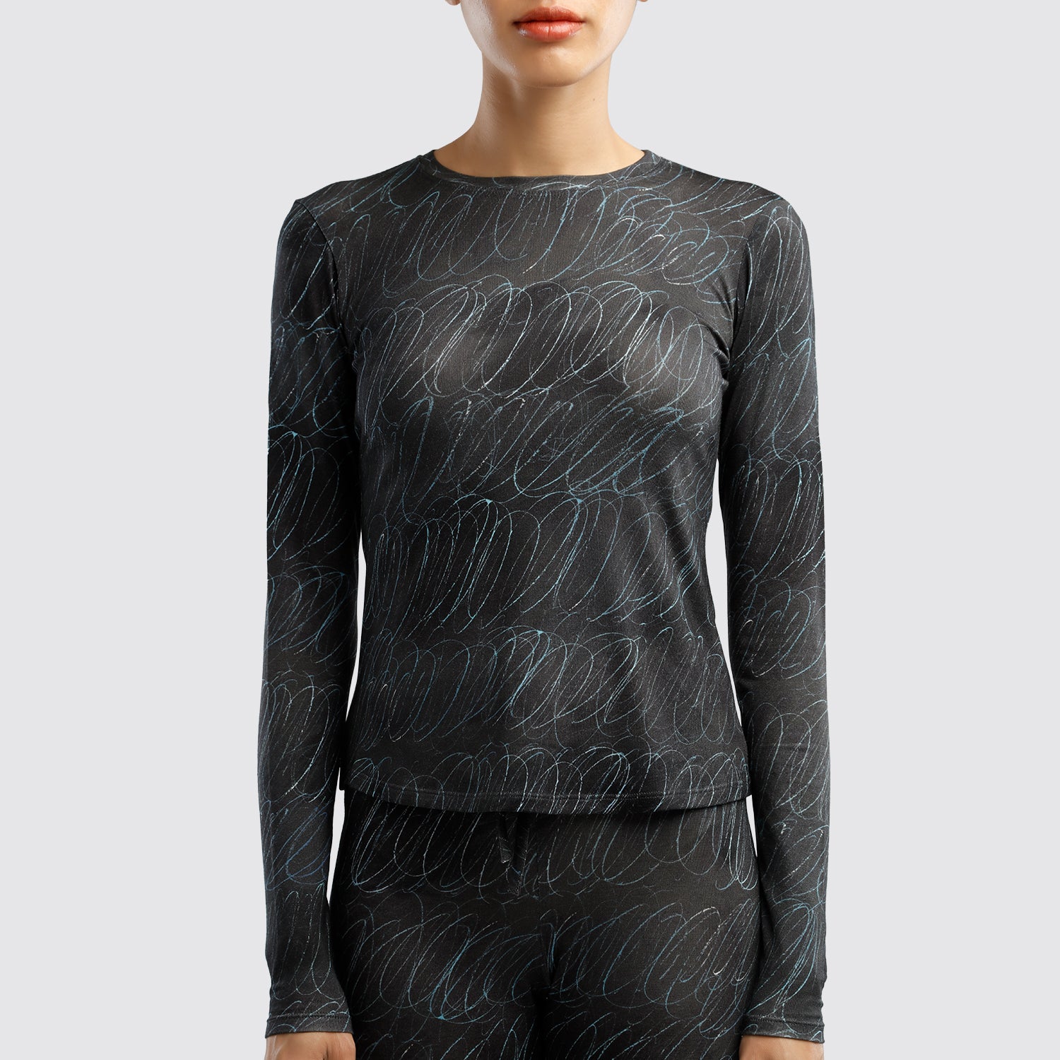 Beau Souci - Black Longo Top View 1