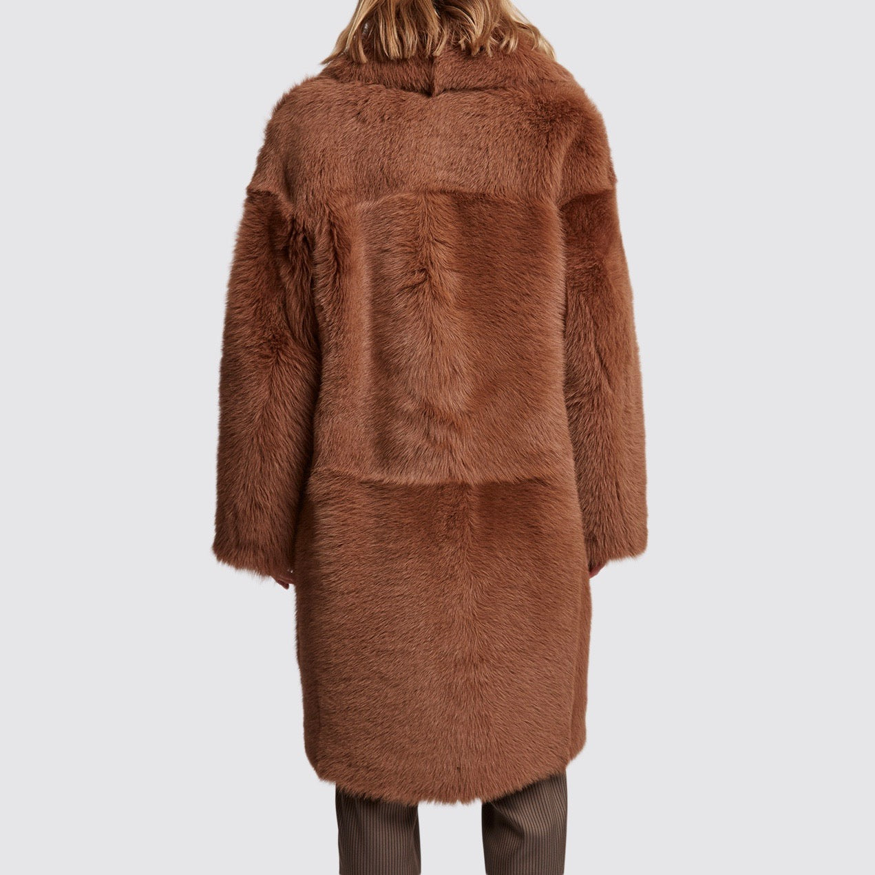 Beau Souci Mel Coat in Camel and Brown
