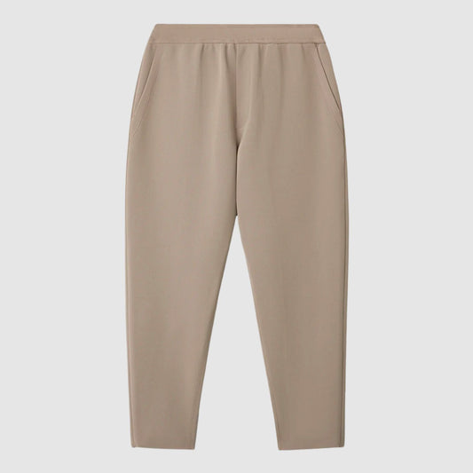 CLOTHING FOR CONTEMPORARY LIFE Milan Rib Tapered Pants in Beige