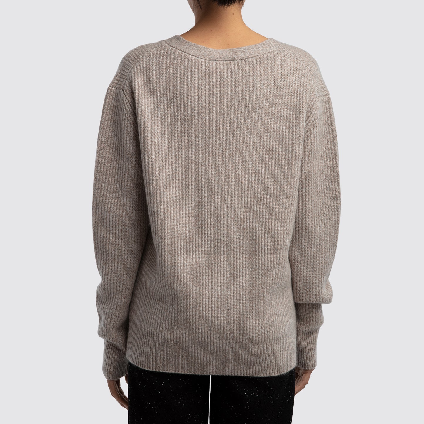 Beige Cashmere Cardigan View 3