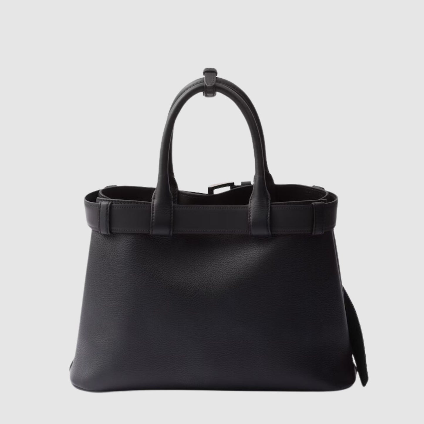 Prada Medium Buckle Leather Handbag with Belt_PRAW243002