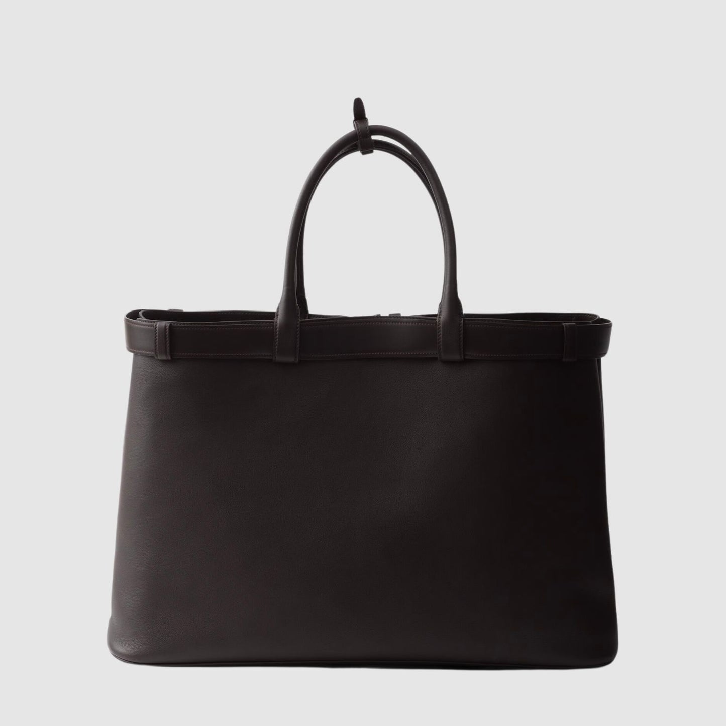 Prada Buckle Leather Bag with Belt_PRAM244011
