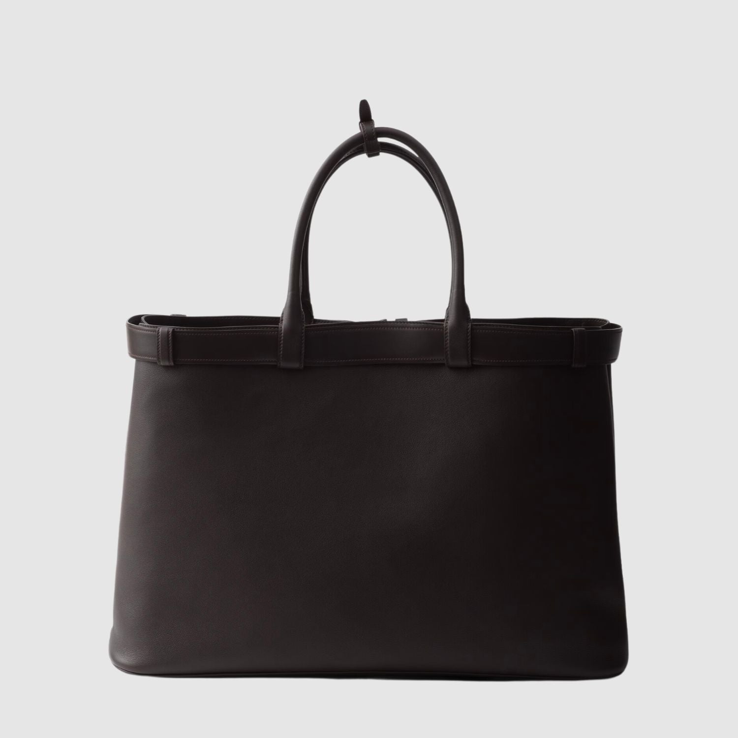 Prada Buckle Leather Bag with Belt_PRAM244011