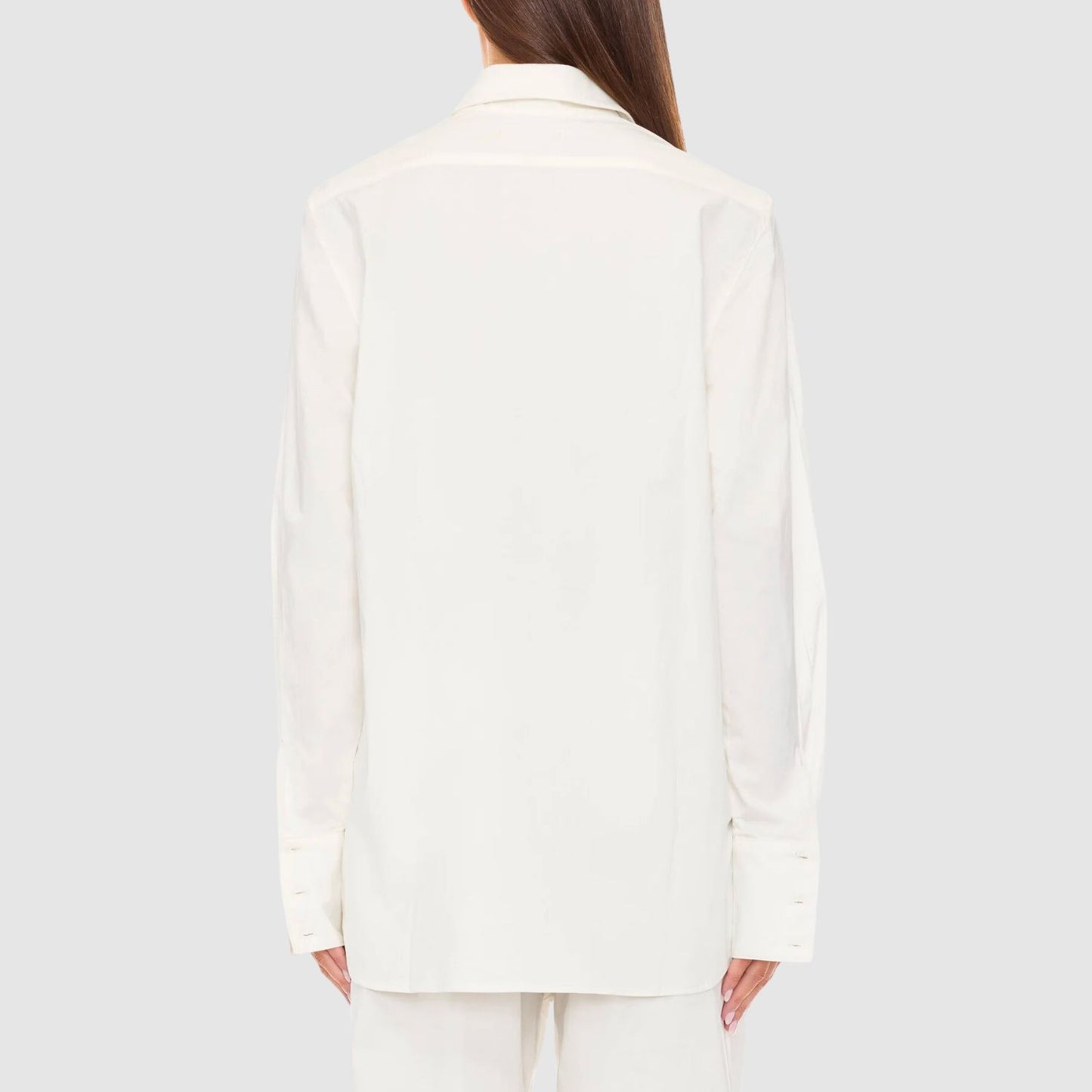 ETERNE Poplin Oversized Button Down White