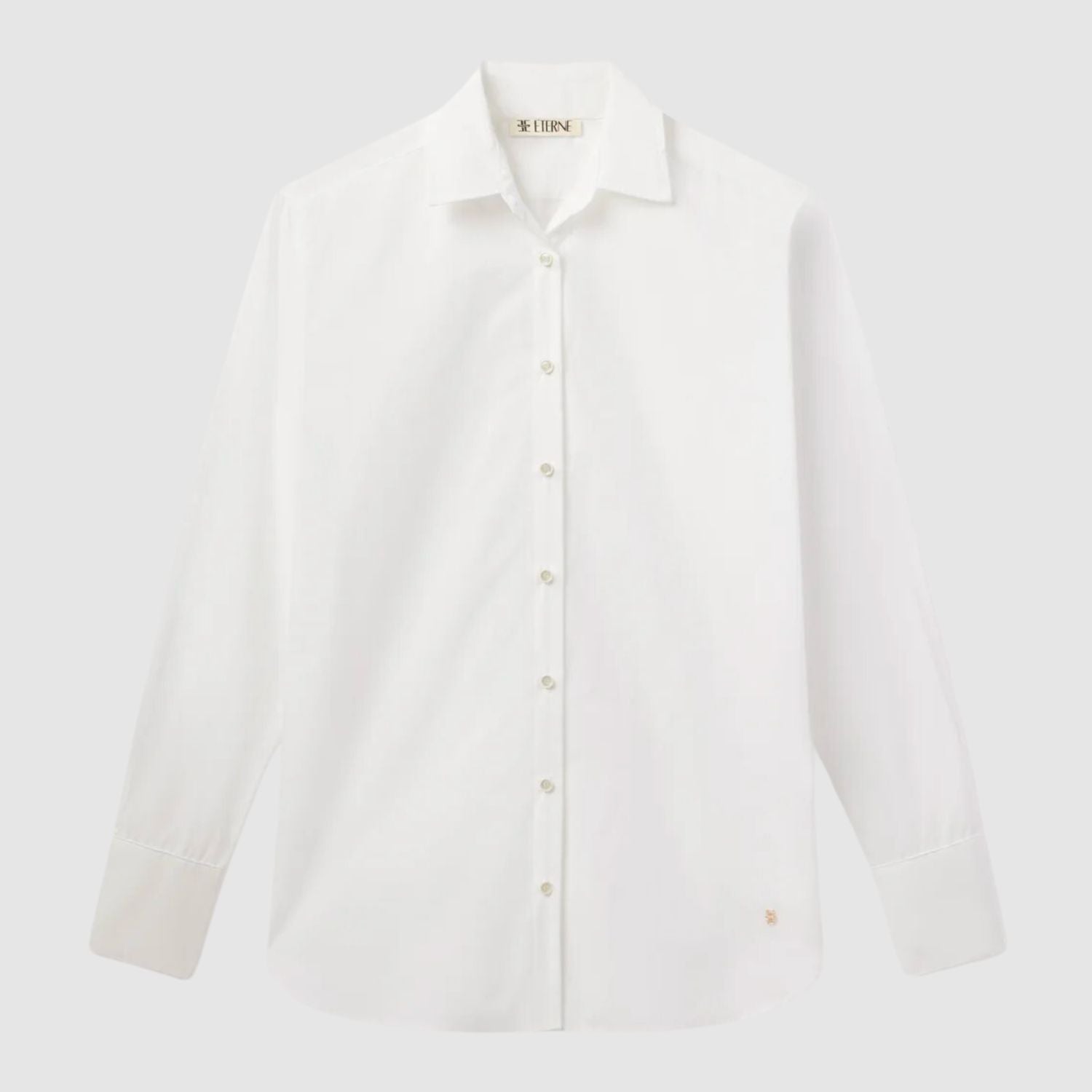 ETERNE Poplin Oversized Button Down White