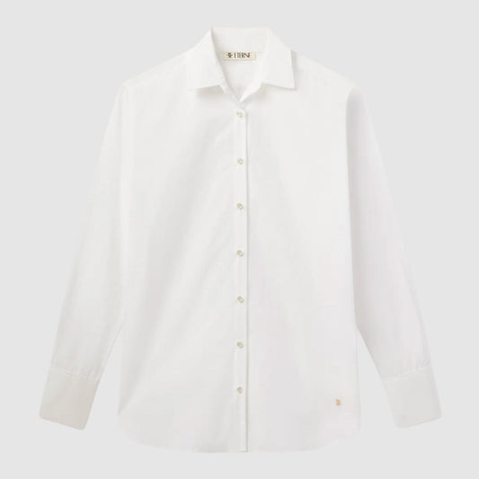 ETERNE Poplin Oversized Button Down White