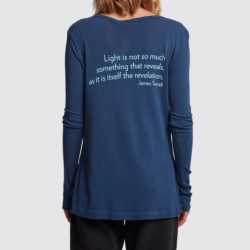 RE:LA James Turrell Long Sleeve Tee in Blue