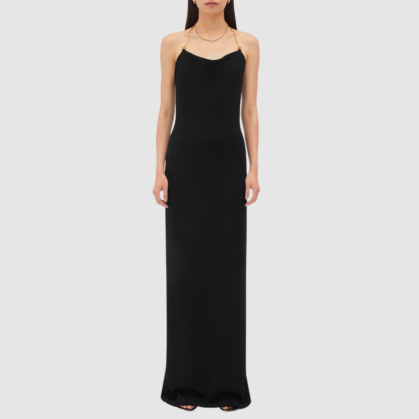 Bottega Veneta Viscose Long Dress With Chain Detail