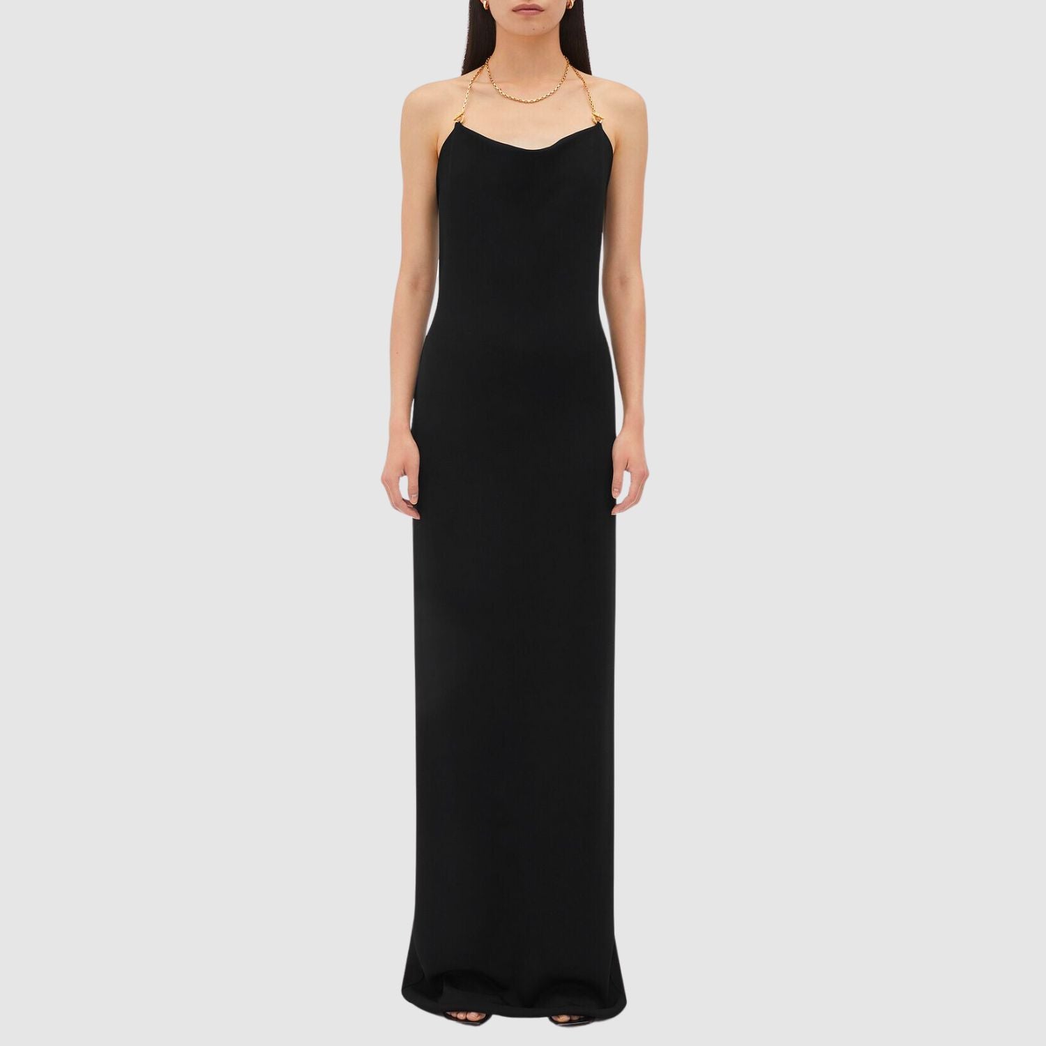 Bottega Veneta Viscose Long Dress With Chain Detail