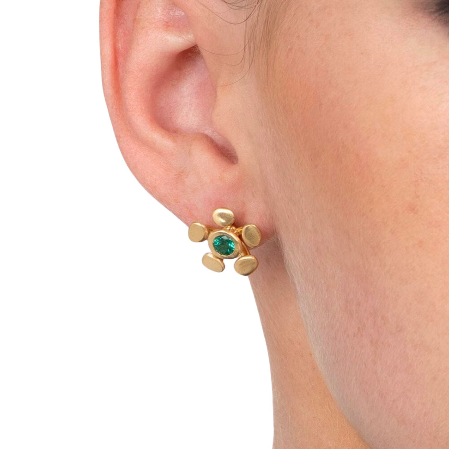 Vram Chrona Emerald Studs