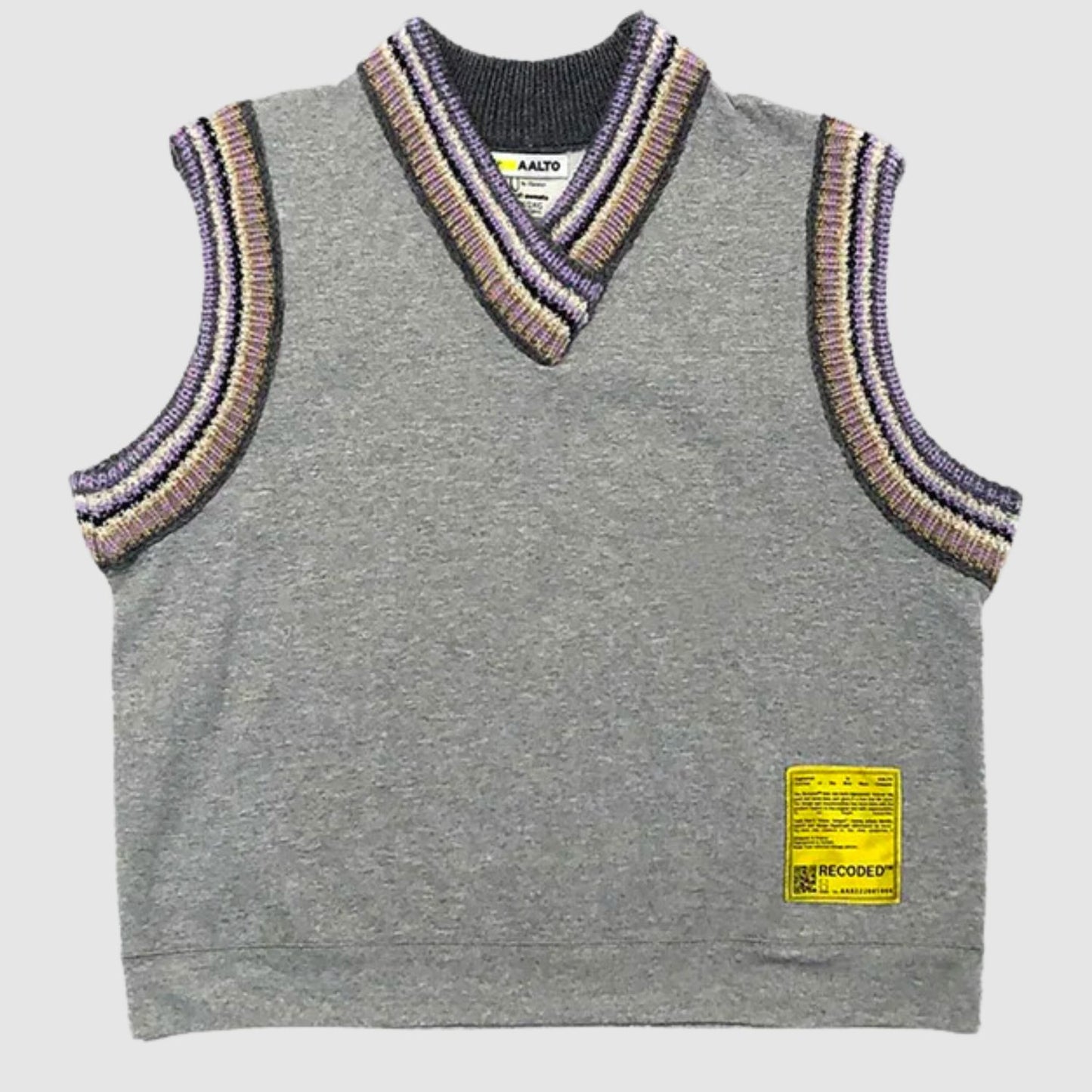 Recoded College Knit Collar Vest