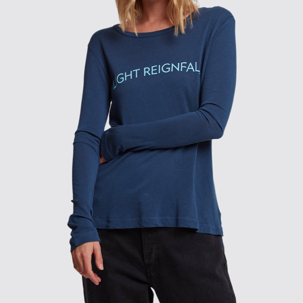 RE:LA James Turrell Long Sleeve Tee in Blue