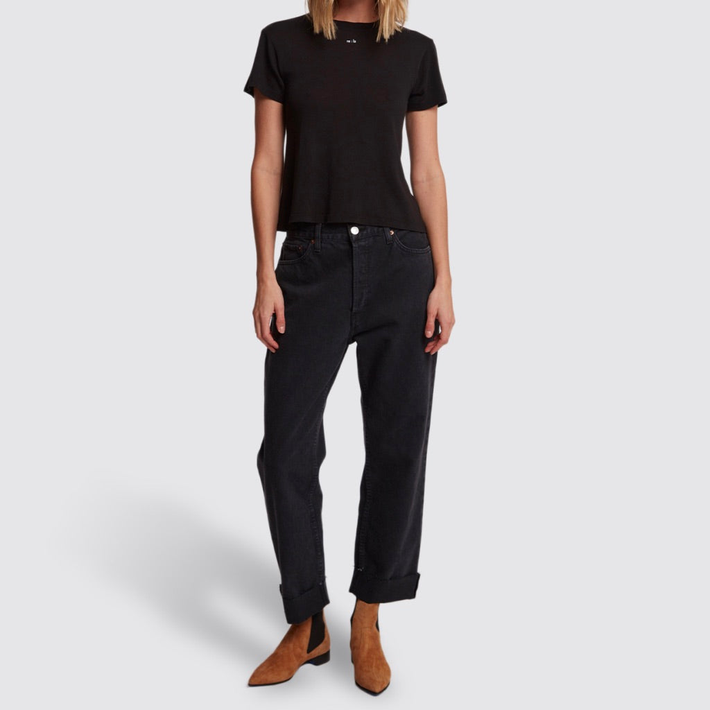 RE:LA Boyfriend T-Shirt in Black