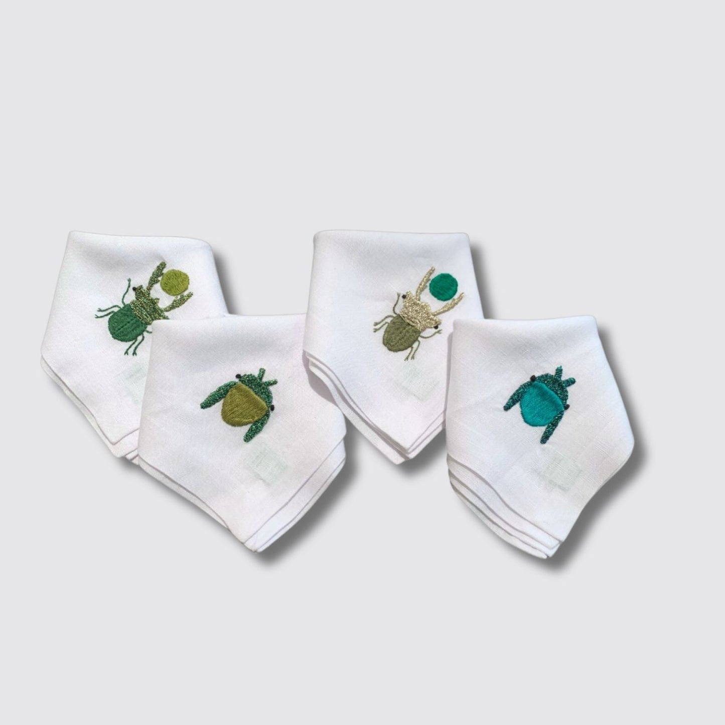 Daniela Villegas Beetle Embroidered Placemat & Napkin Set Napkin View