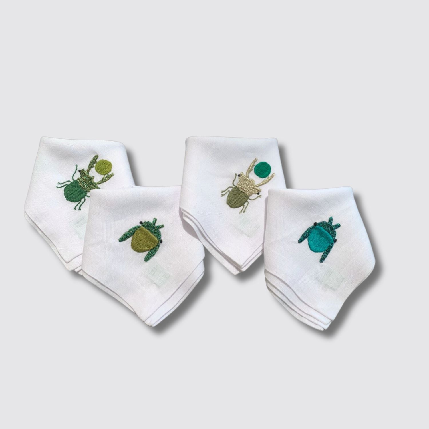 Daniela Villegas Beetle Embroidered Placemat & Napkin Set Napkin View