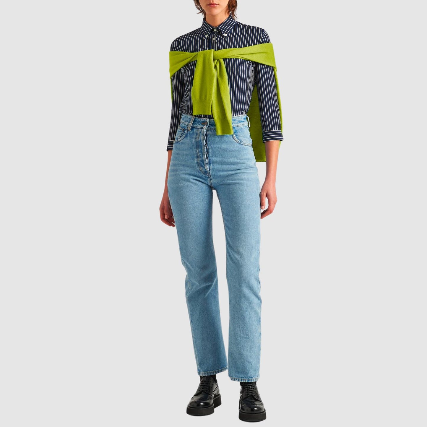 Prada Five-Pocket Denim Jeans_PRAW243003