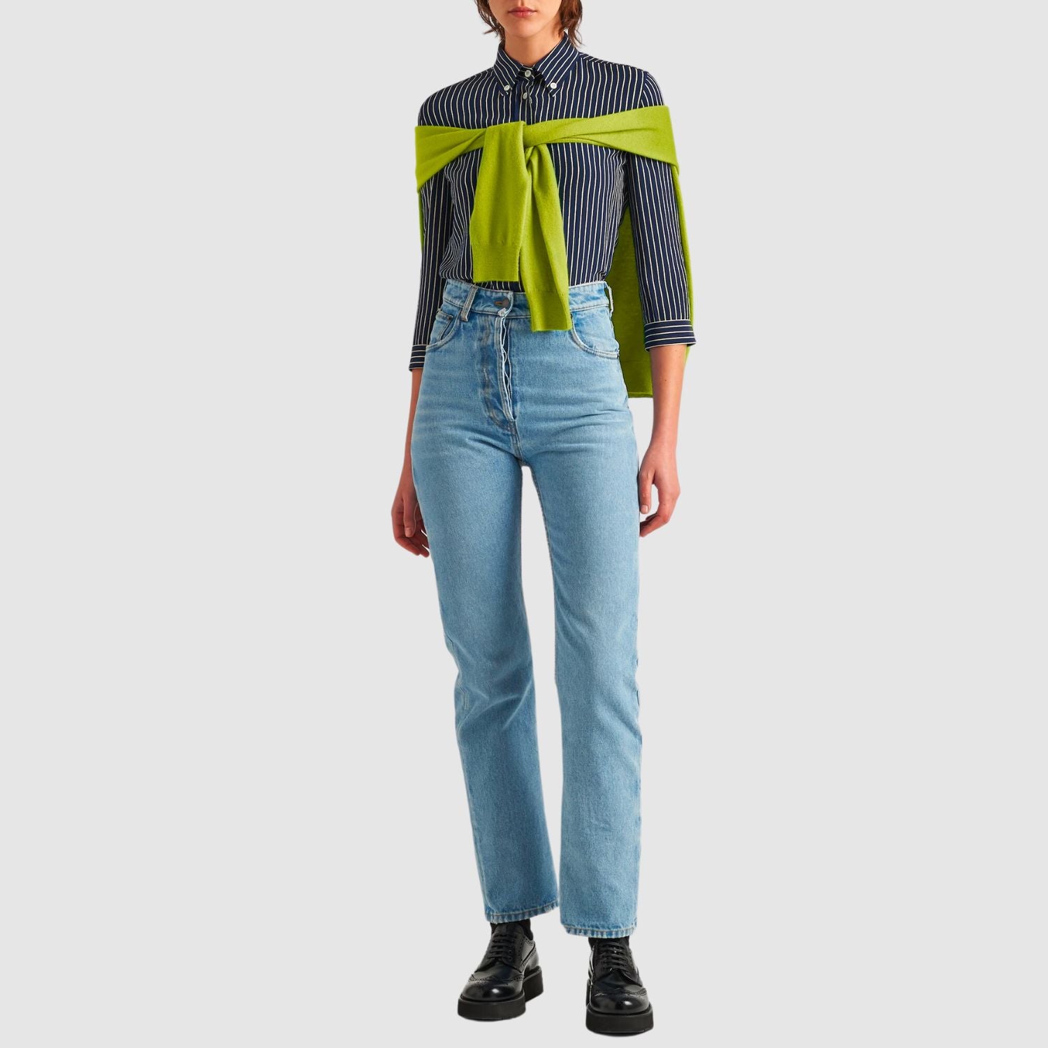Prada Five-Pocket Denim Jeans_PRAW243003