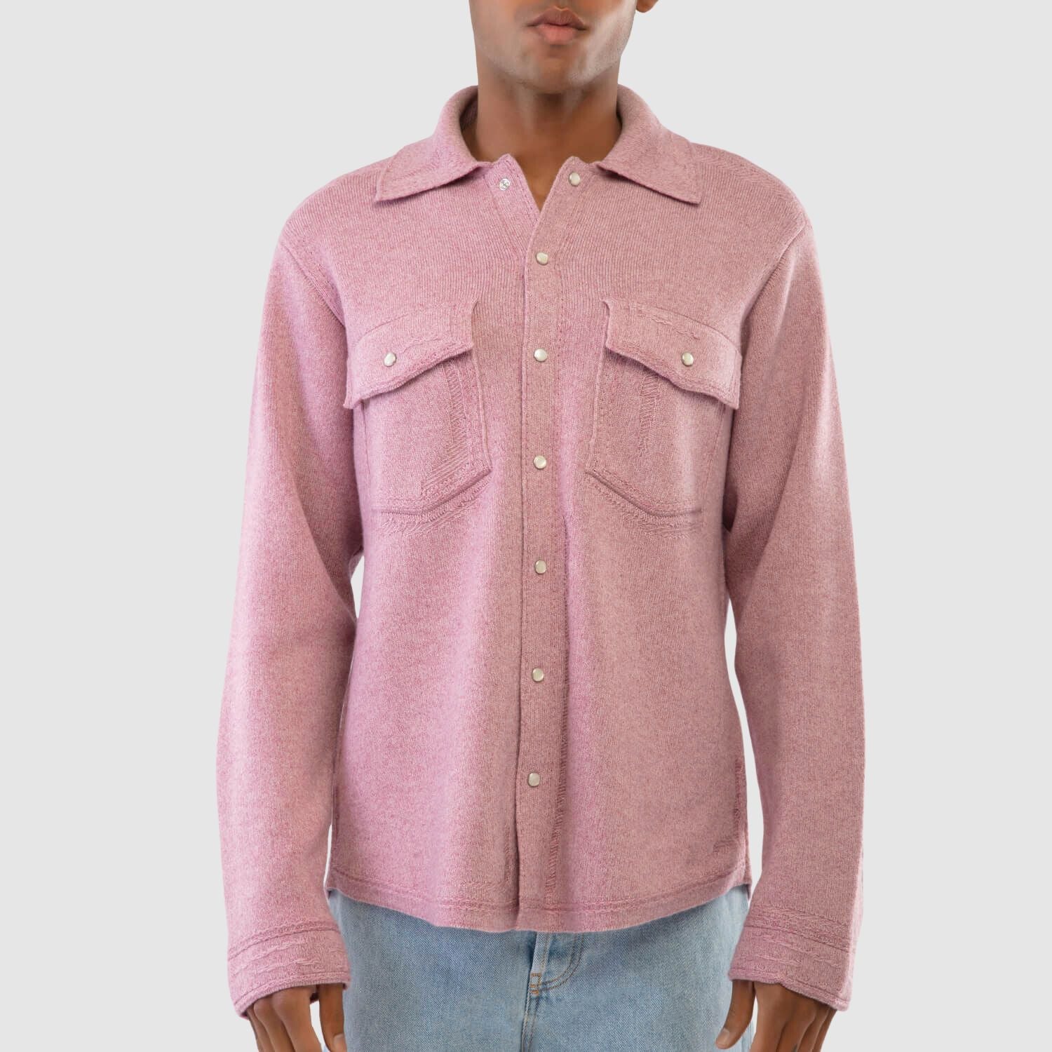 Barrie Distressed Denim Shirt