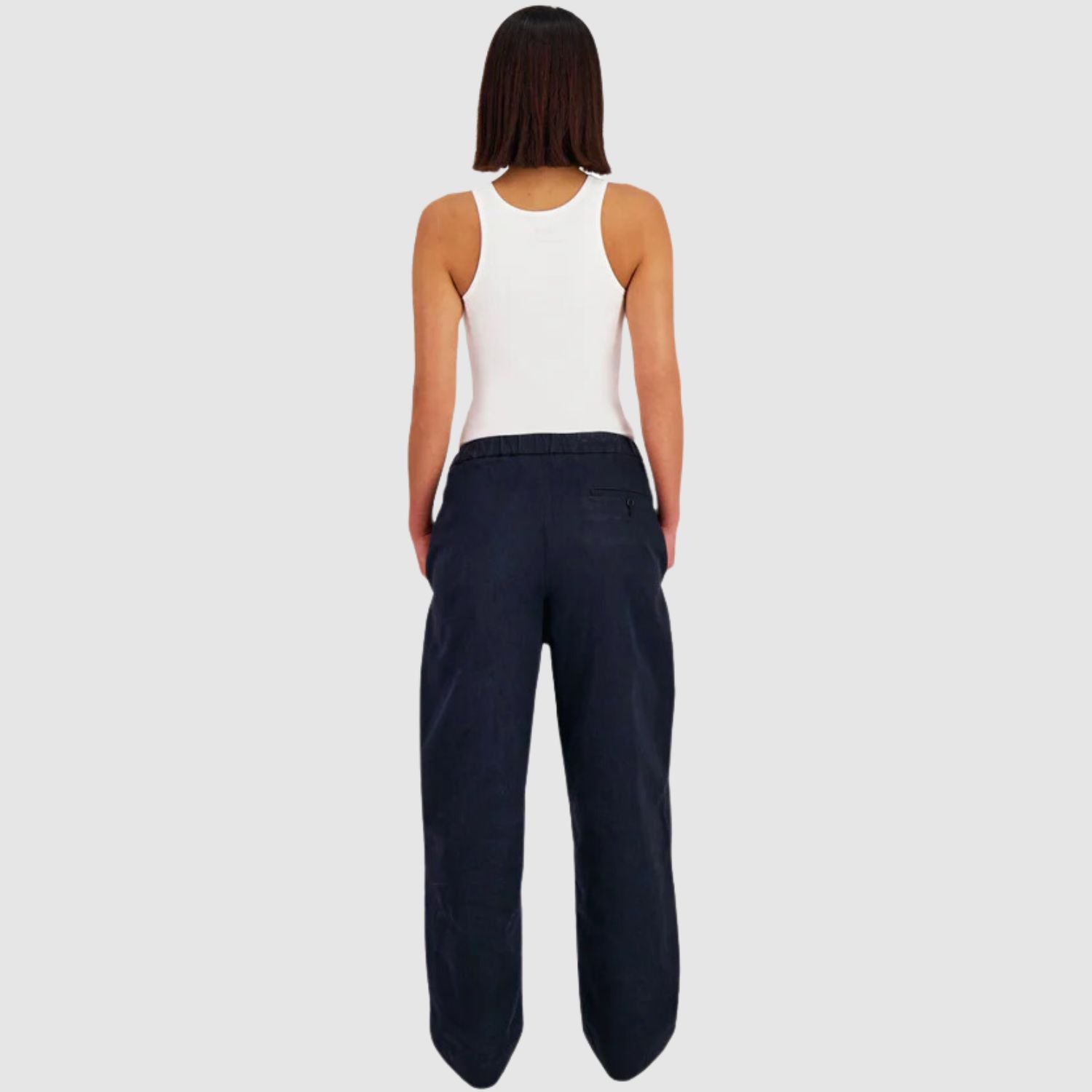 Meta Campania Ed Unlined Heavy Cotton Drawstring Trousers_METW245002
